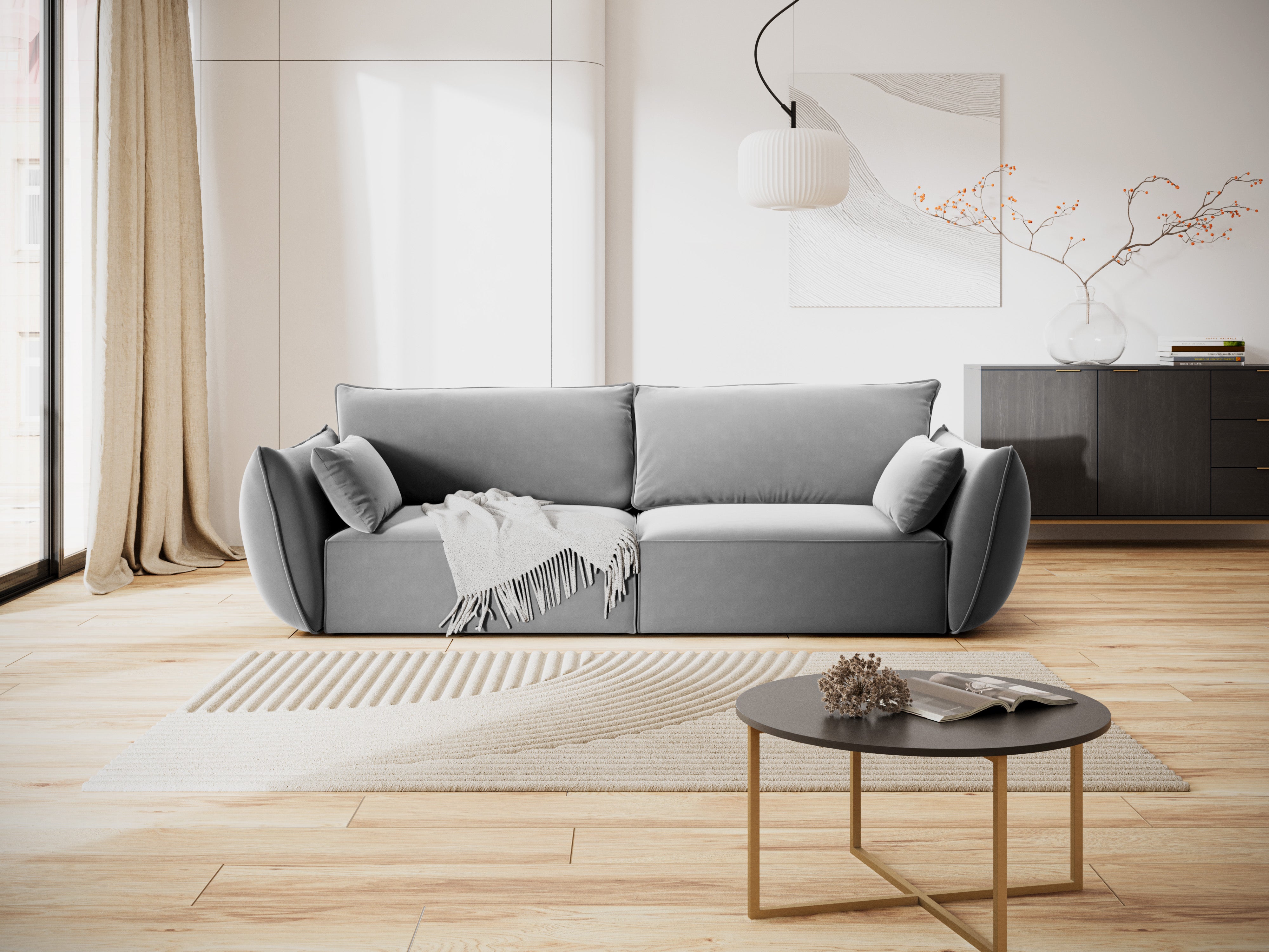 Vanda Grey Vanda Velvet Sofa