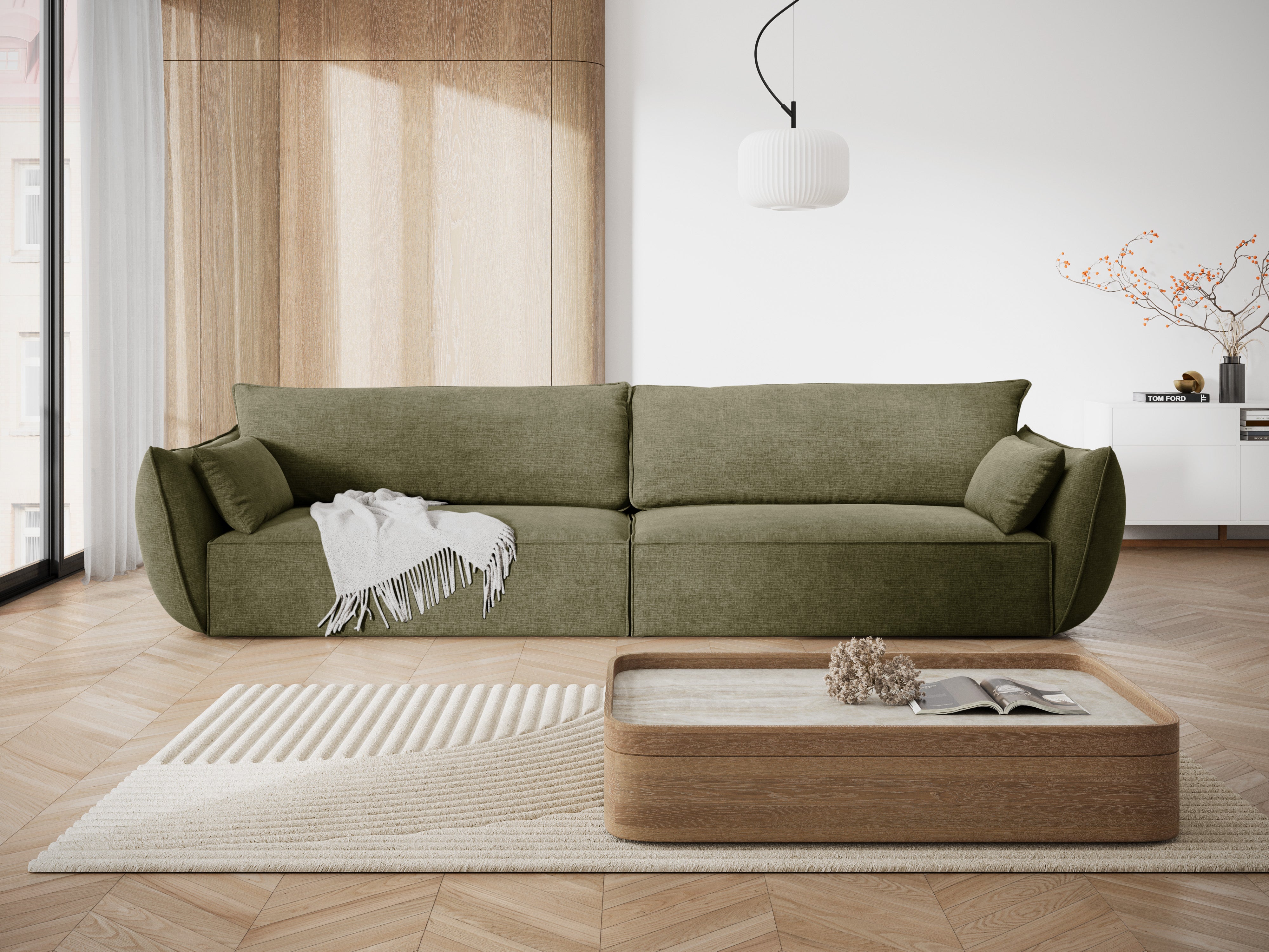 Sofa im Sofa-Stoff von 4-Personen Vanda Green