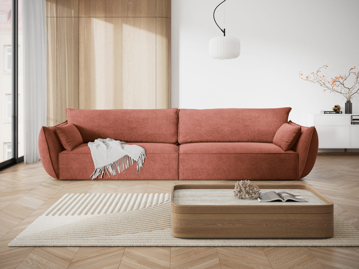 Sofa im Sofa Stoff von 4-Personen Vanda Terracotta