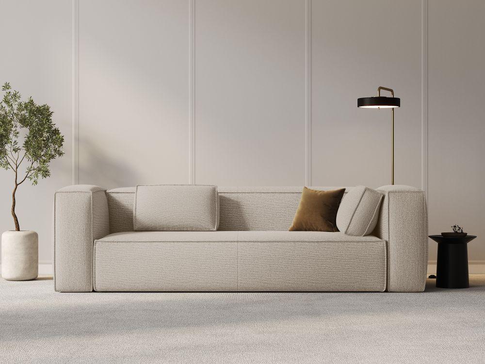 4-Sitzer-Sofa MACKAY beige Bouclé