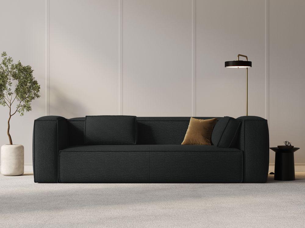 4-Sitzer Sofa MACKAY anthrazit Bouclé