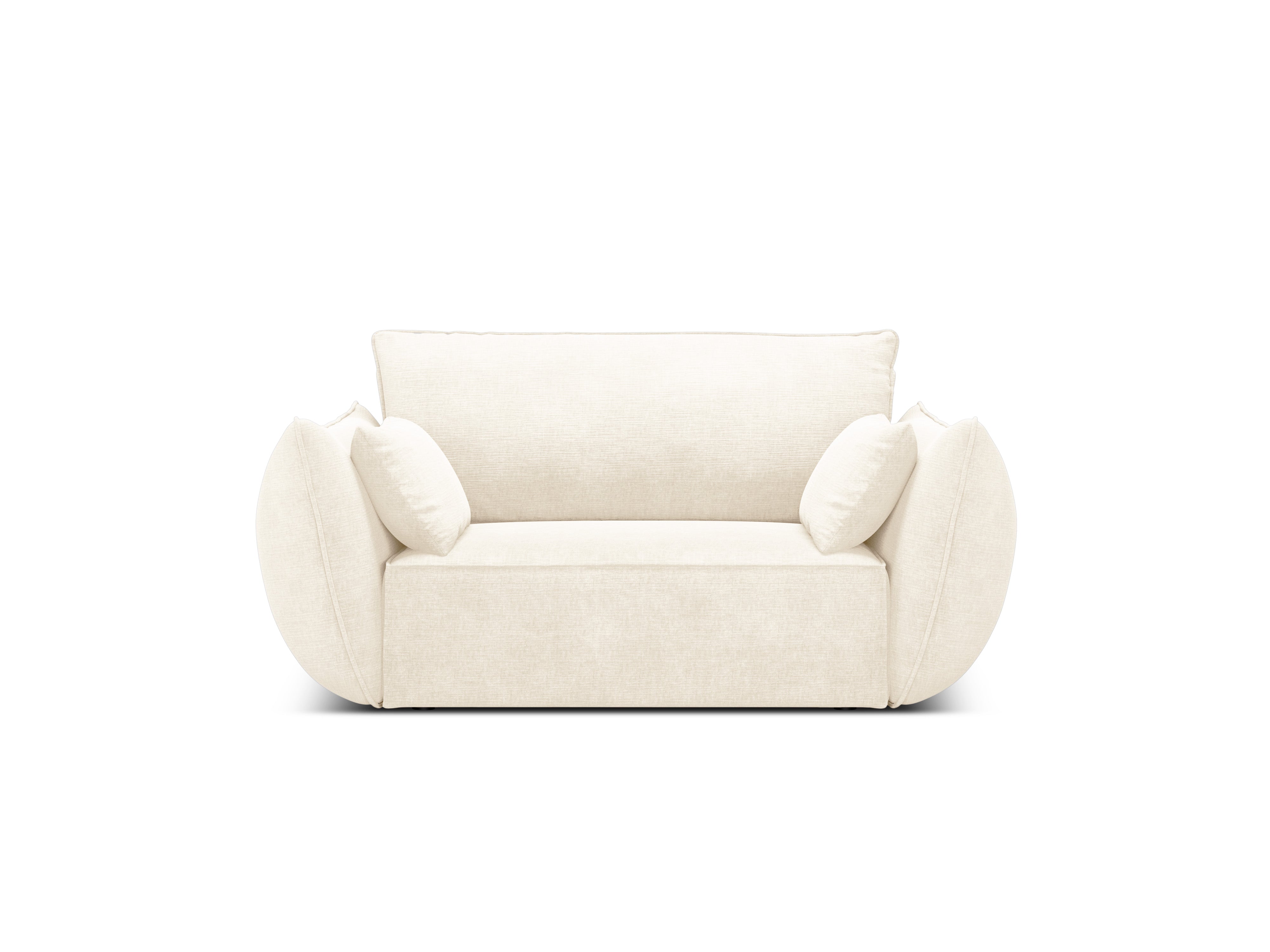 Sessel im hellen beige Szenil -Stoff