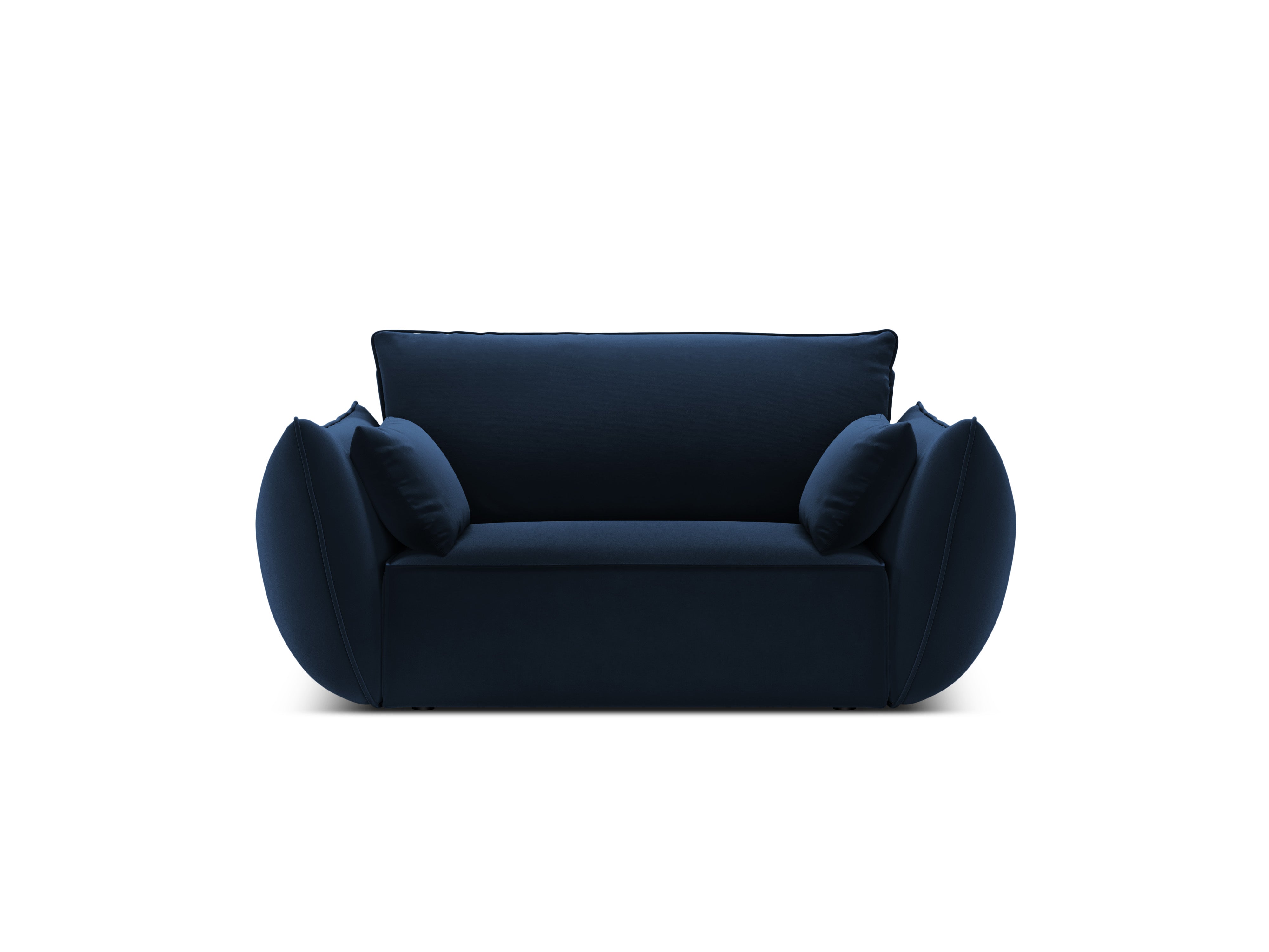 Vanda Marine Blue Samt Sessel