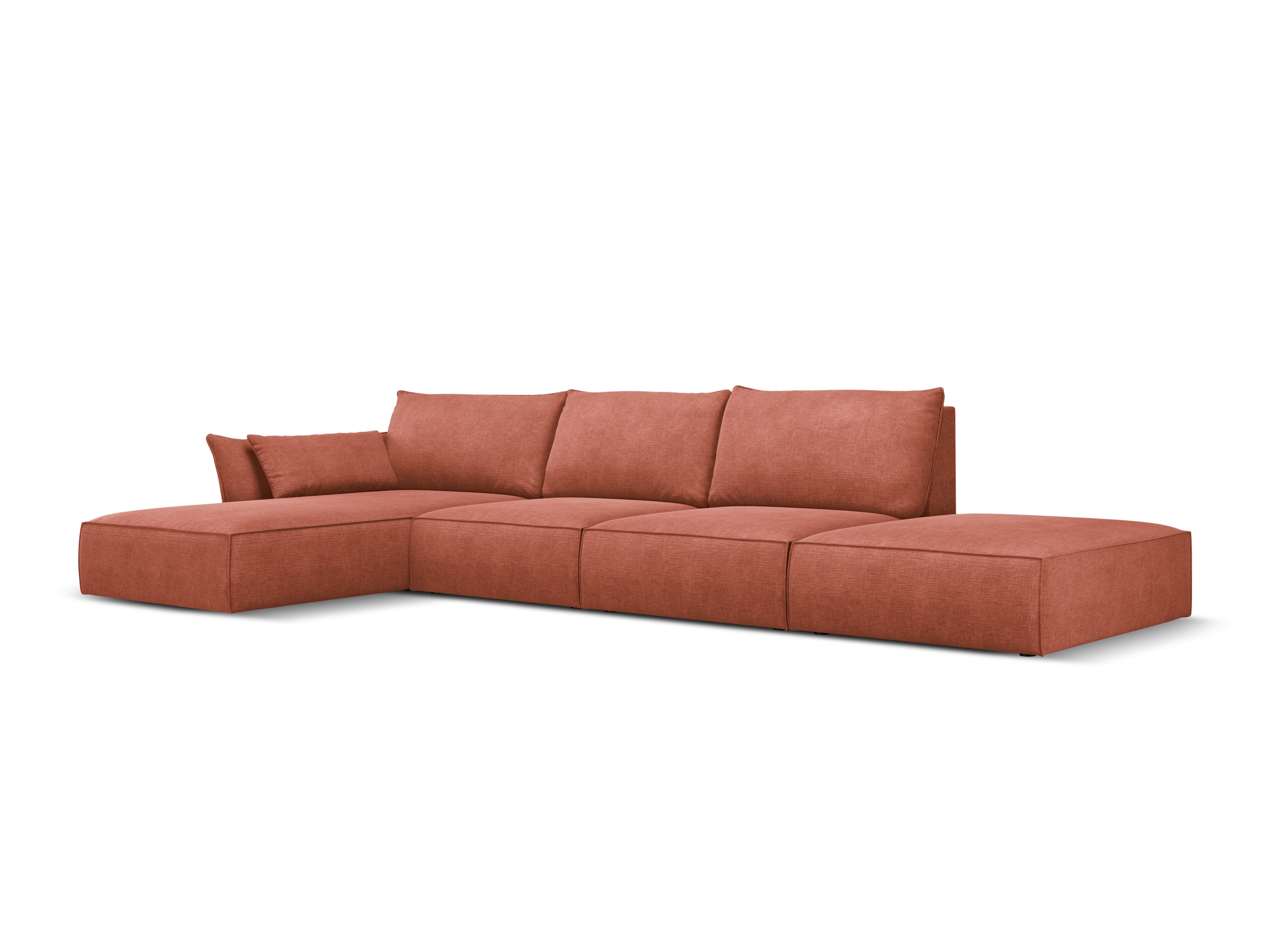 Eine Ecke im Szenil -Stoff links -offen Open Vanda Terracotta
