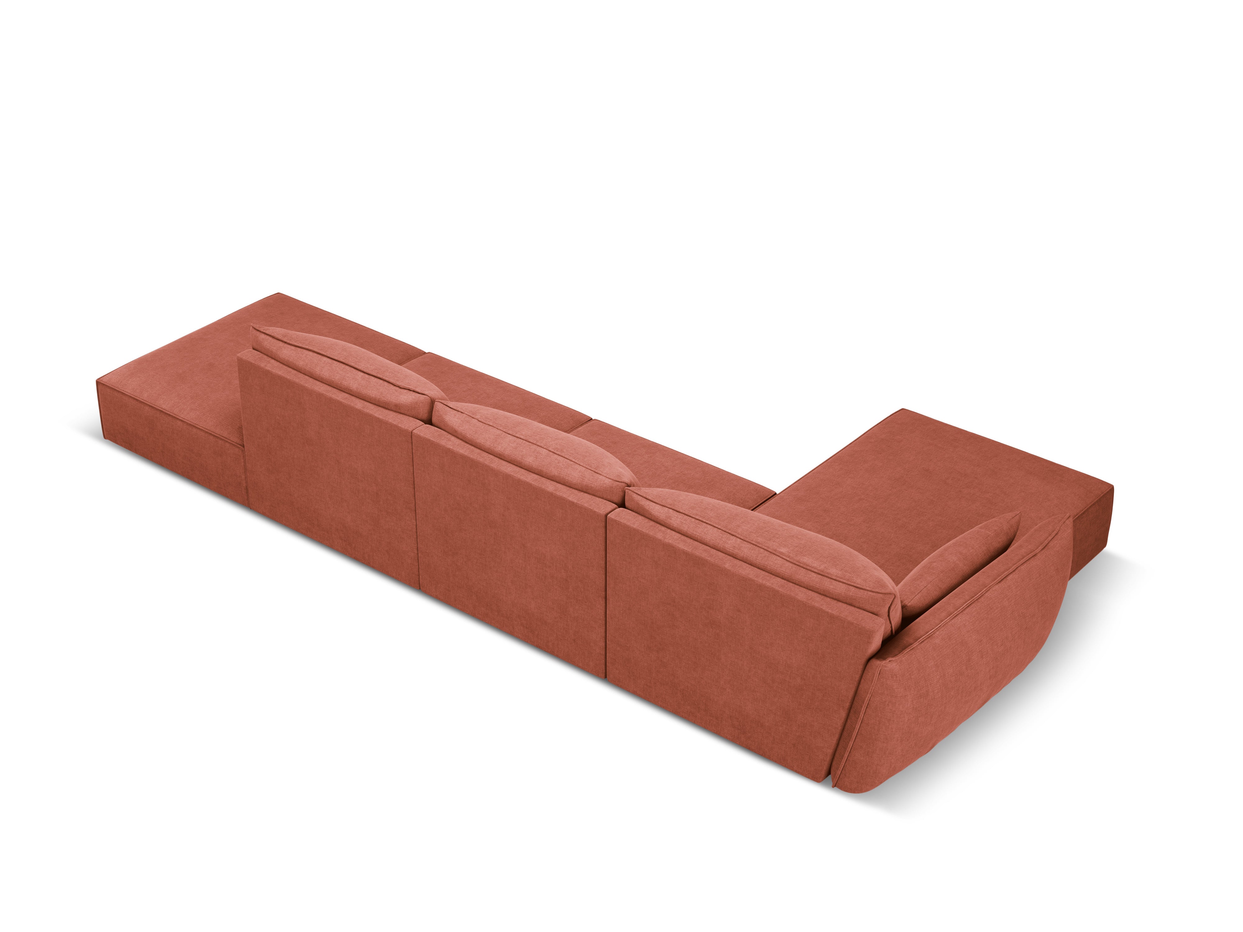 Eine Ecke im Szenil -Stoff links -offen Open Vanda Terracotta