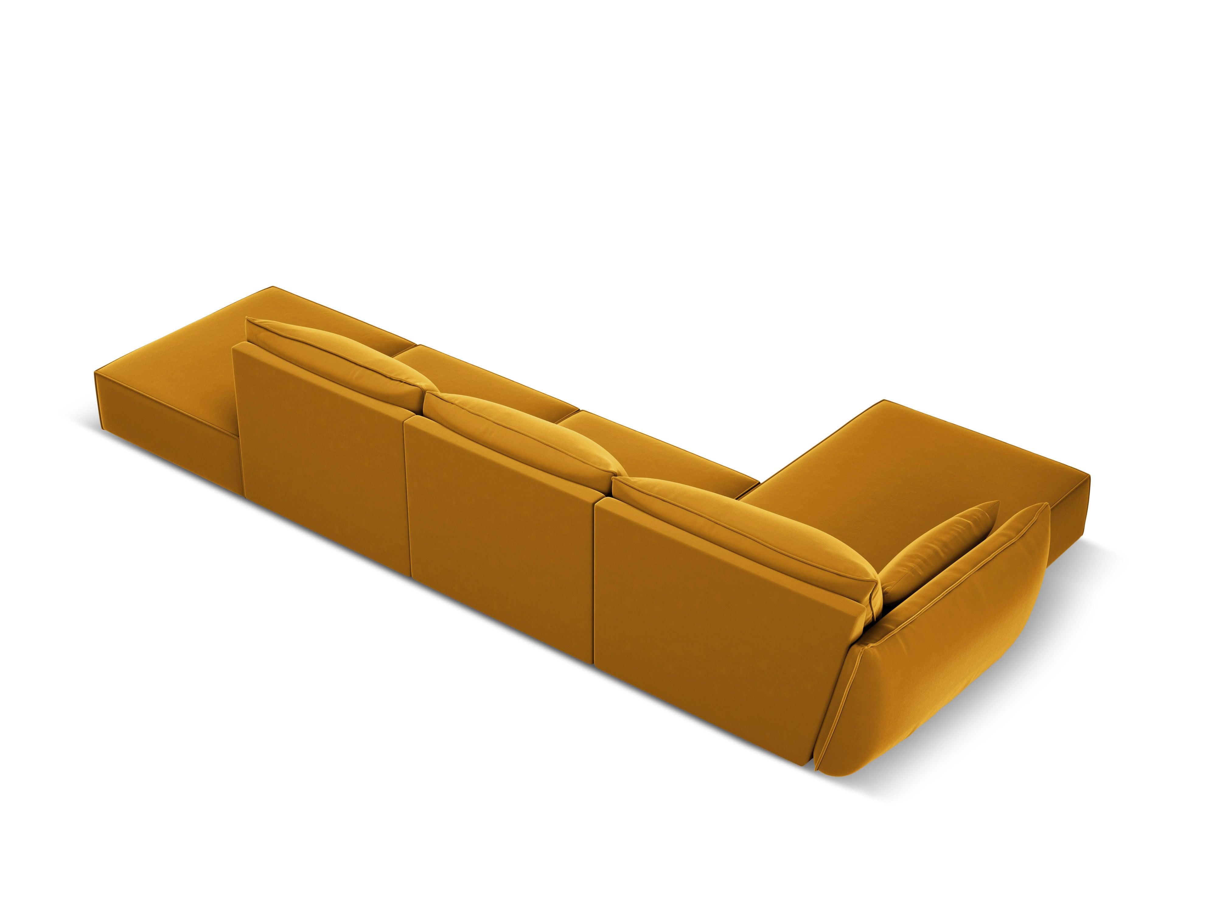 Links -Hand -Samt offene Ecke