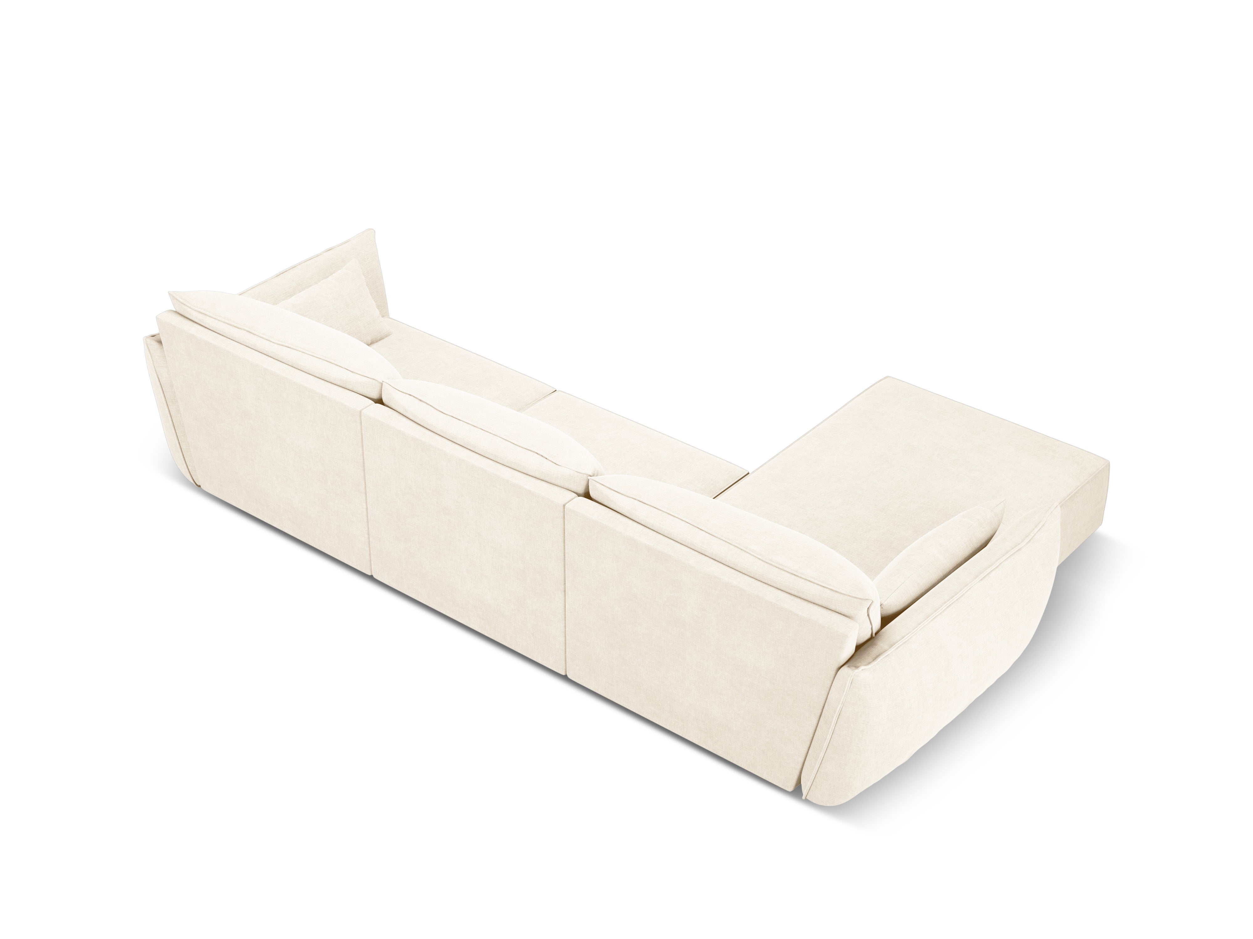 Eine Ecke im Szenil Stoff links 4-Personen-leichte Beige Vanda