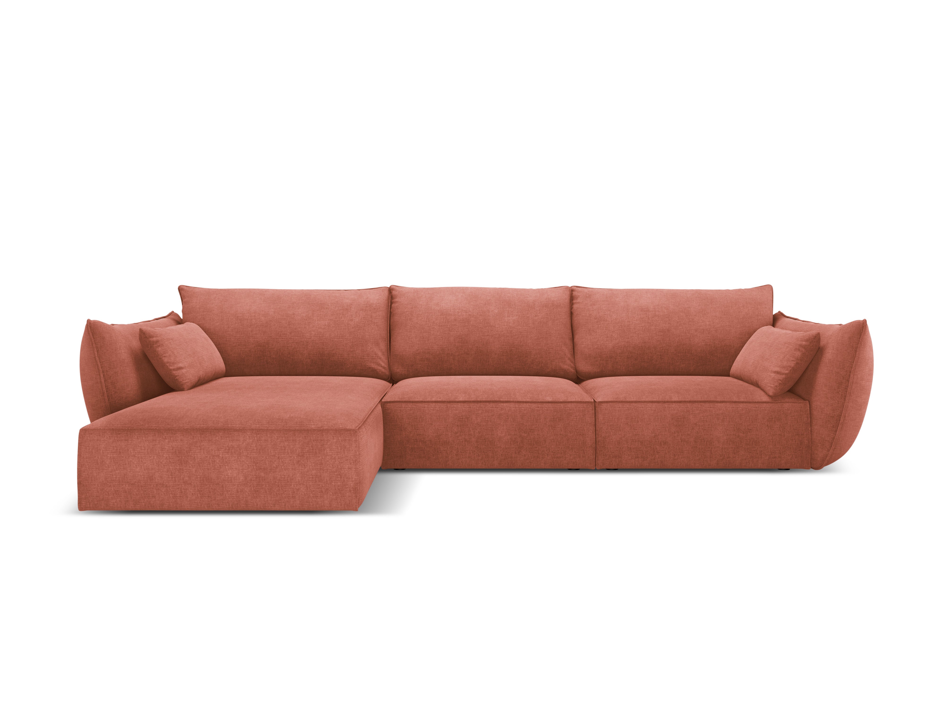 Eine Ecke im Szenil-Stoff links 4-Personen Vanda Terracotta