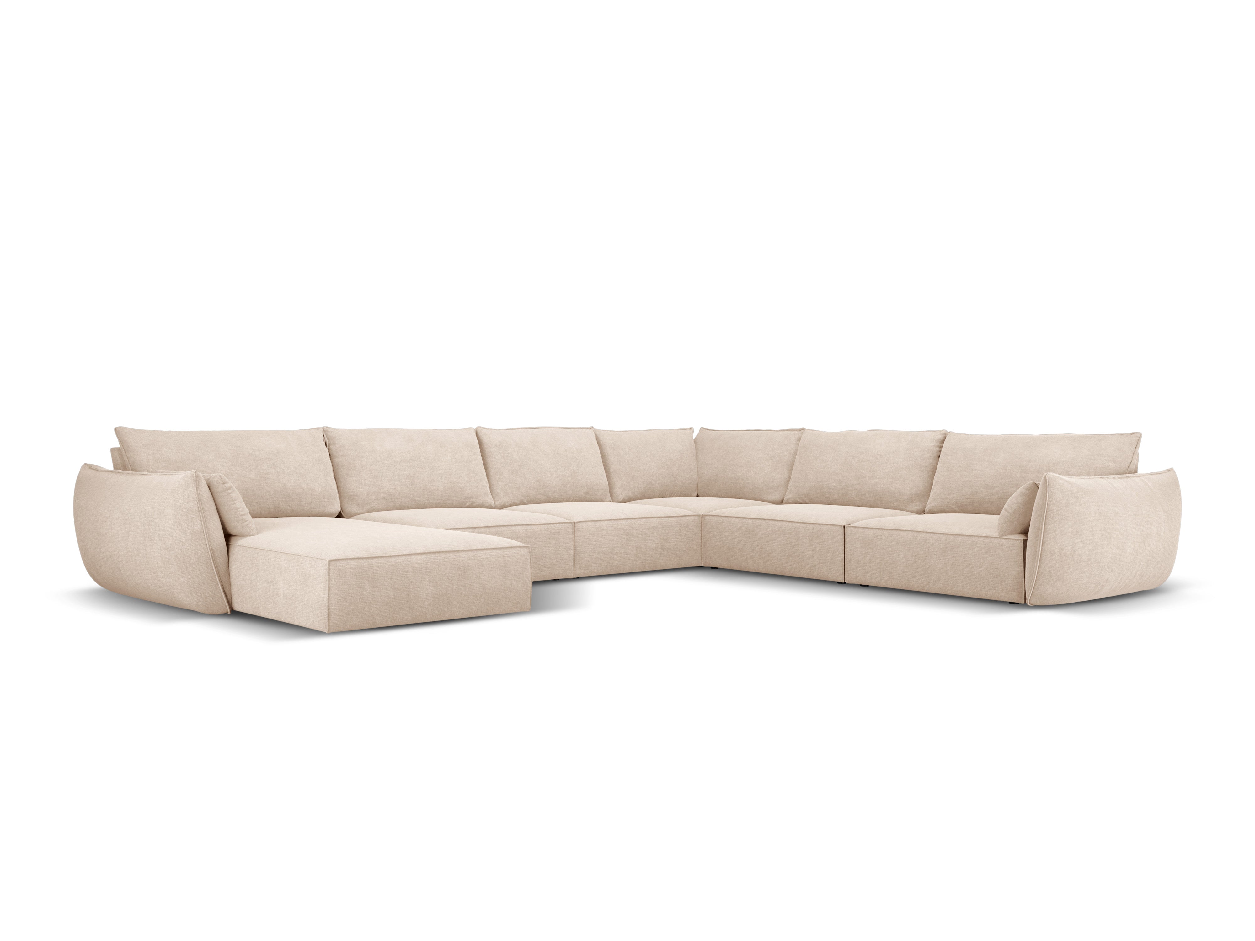 Panorama -Ecke im Szenil -Stoff rechts -Vanda Beige