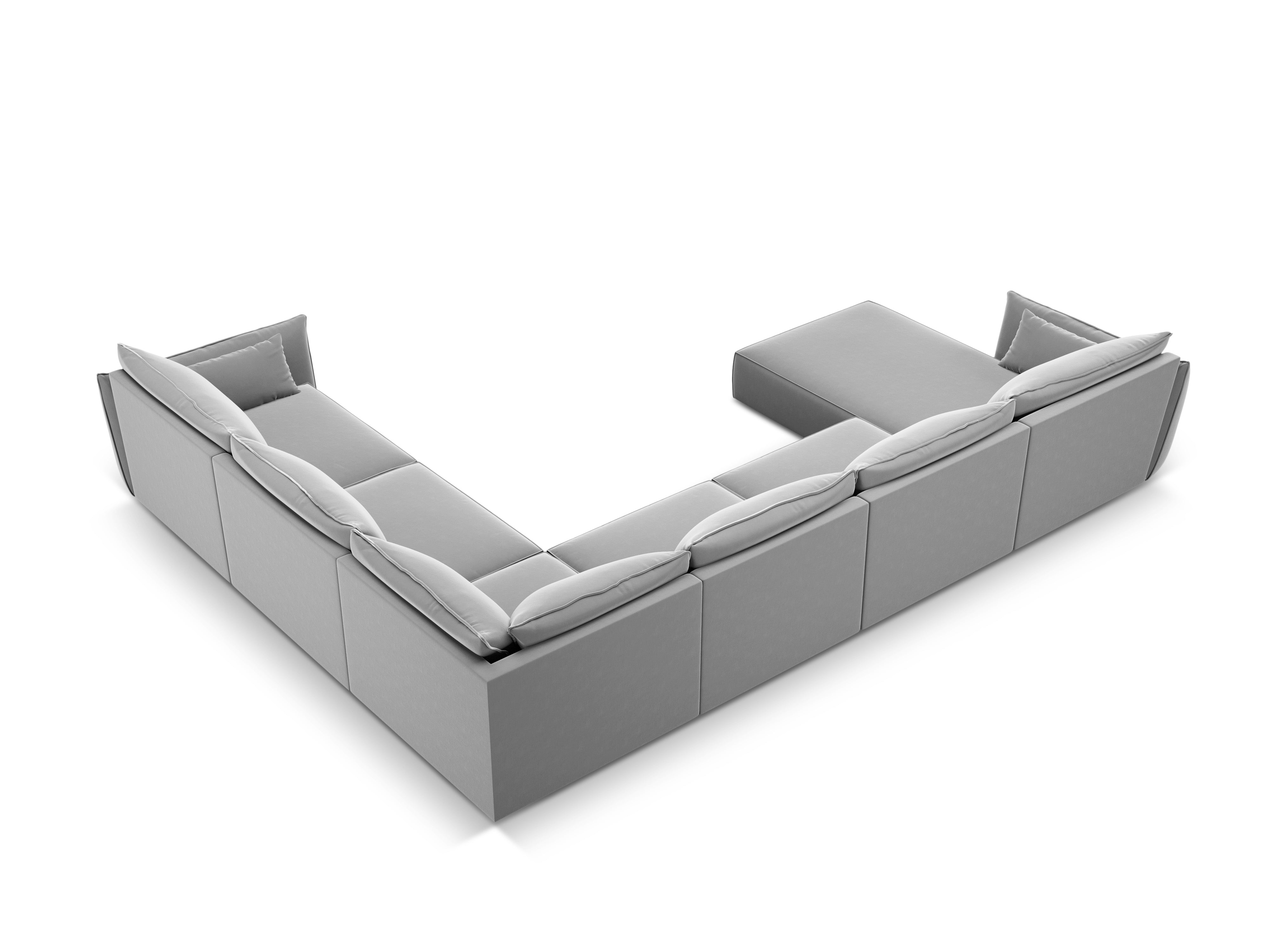 Vanda Grey Velvet Panorama -Ecke