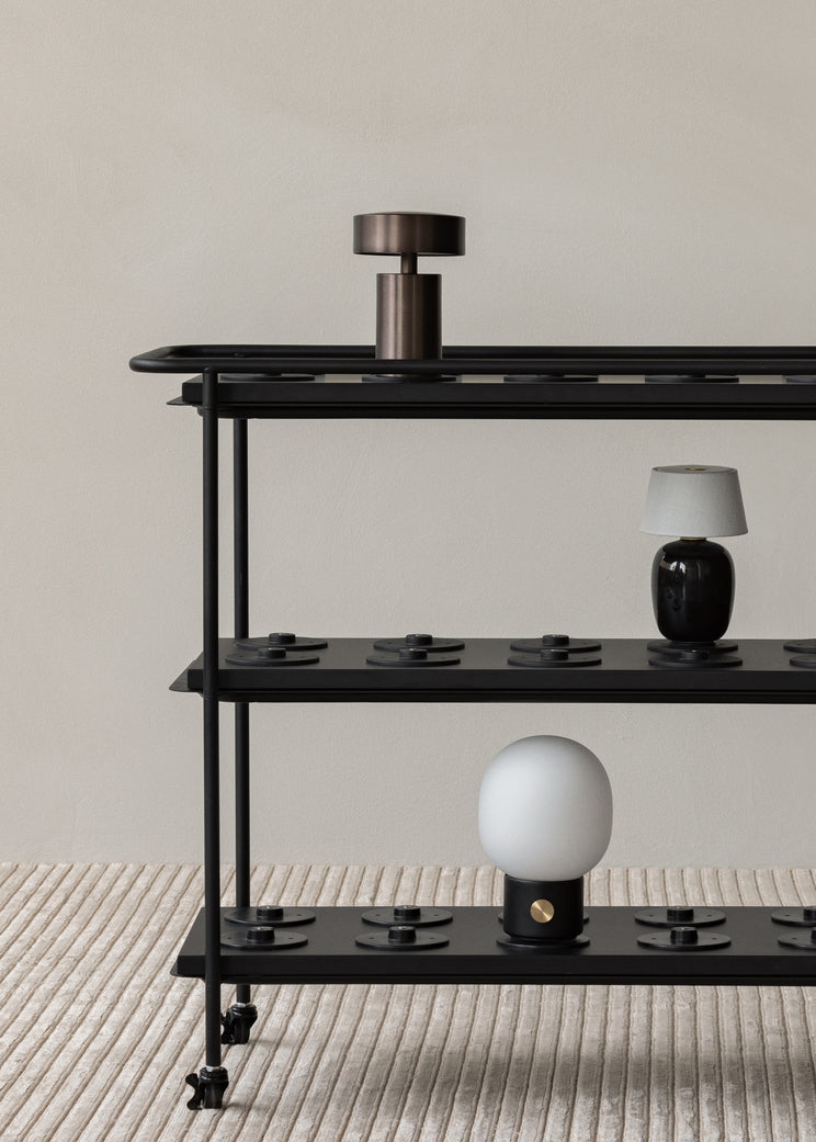 Tragbare Lampe COLUMN braunes Aluminium