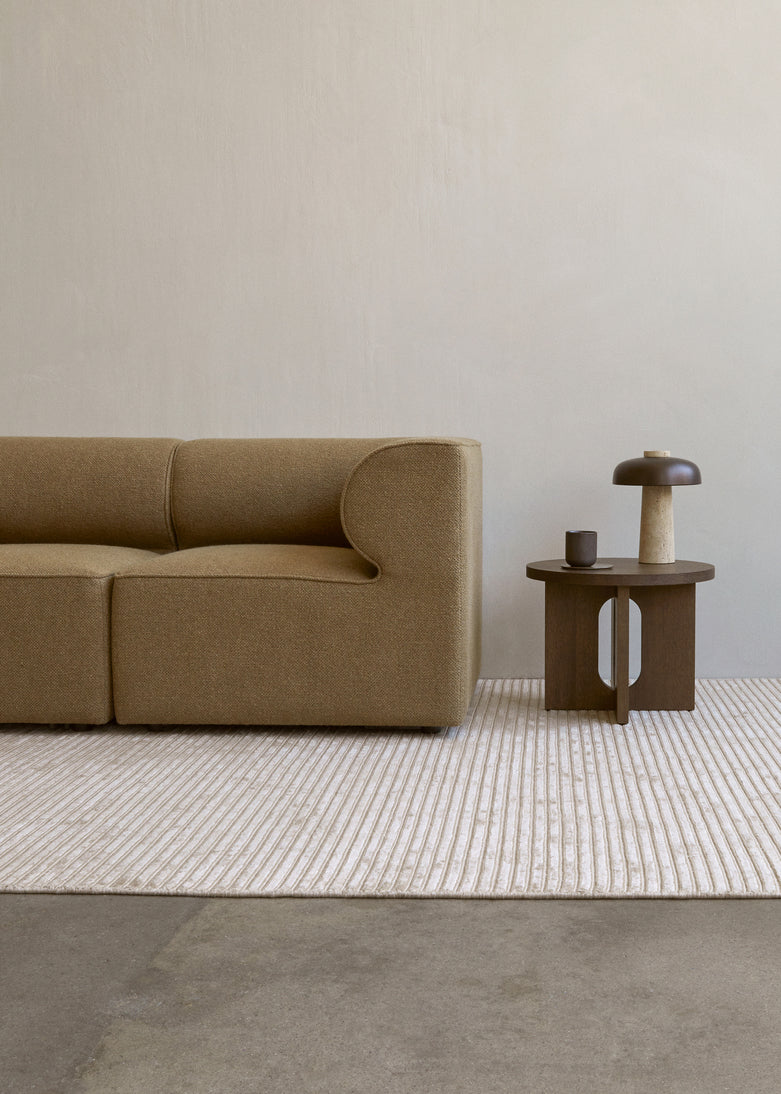 ANDROGYNE walnut veneer side table