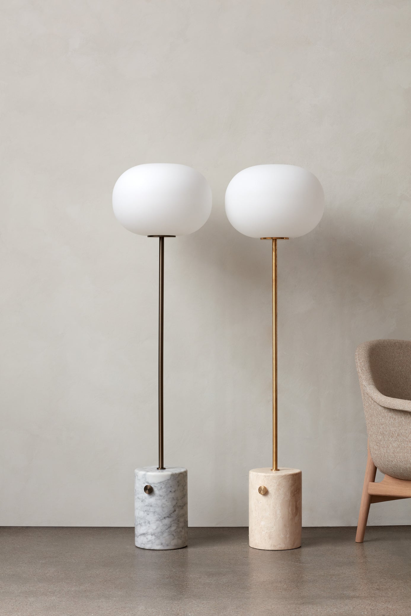 JWDA floor lamp red travertine