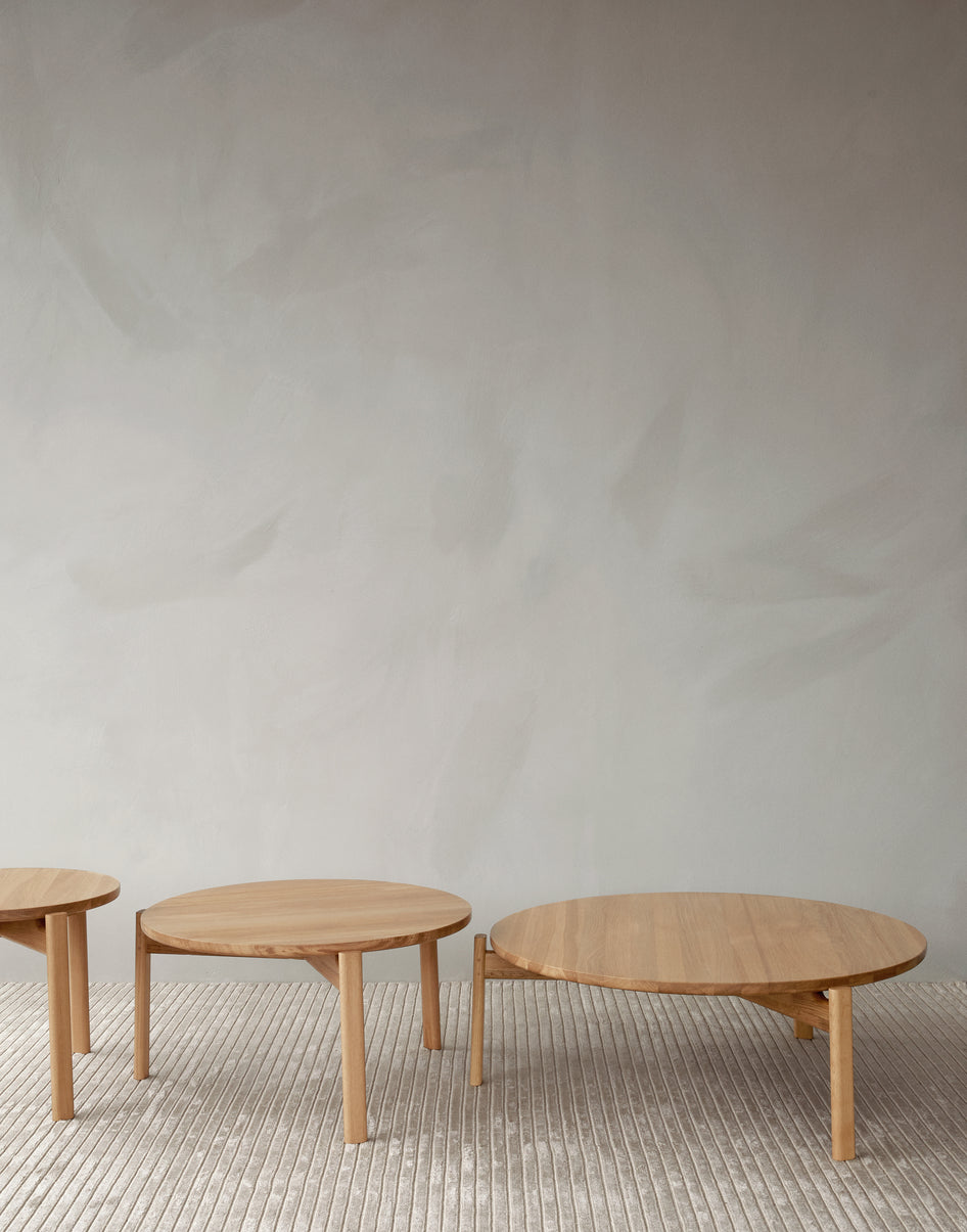 PASSAGE walnut wood coffee table