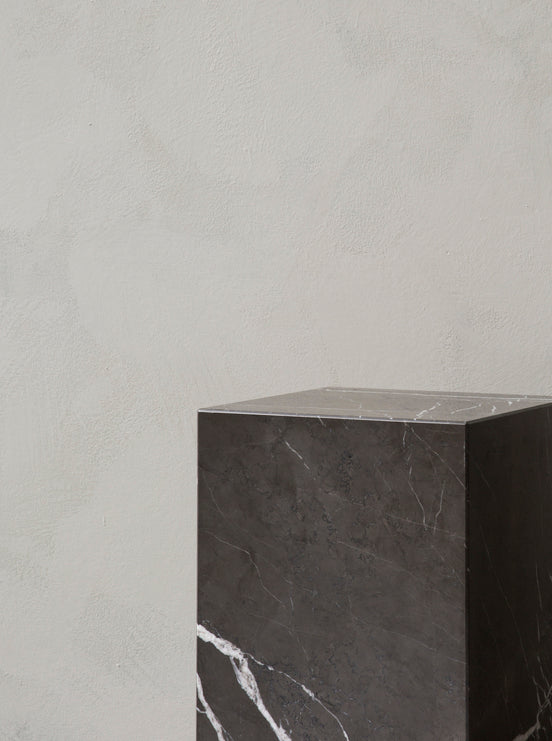 Beistelltisch PLINTH grauer Marmor