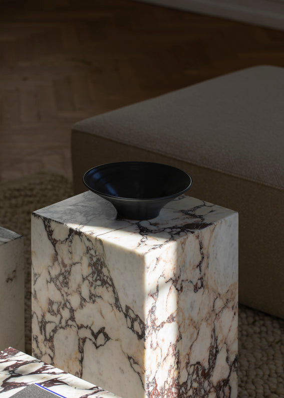 Beistelltisch PLINTH grauer Marmor
