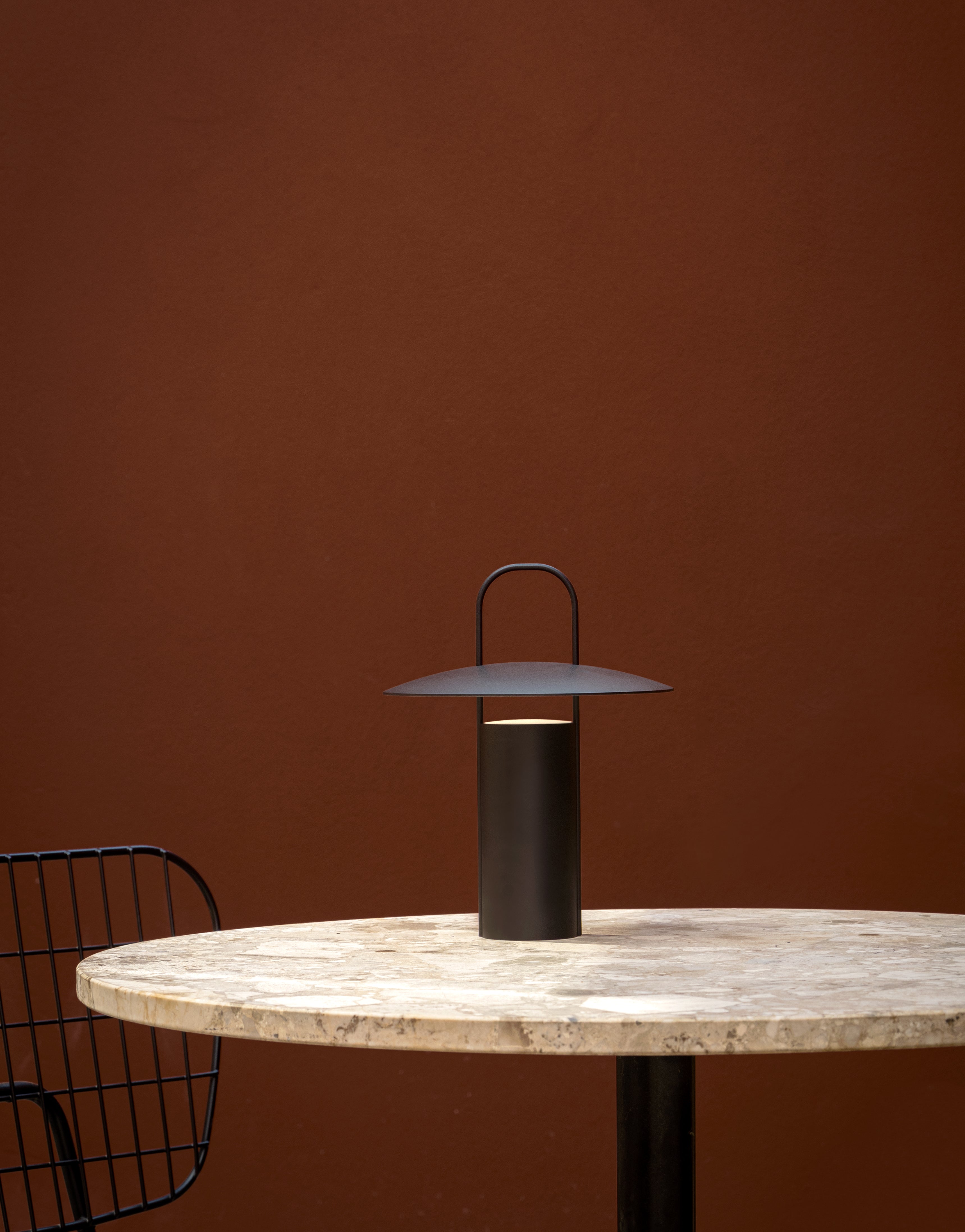 Tragbare Lampe RAY schwarz