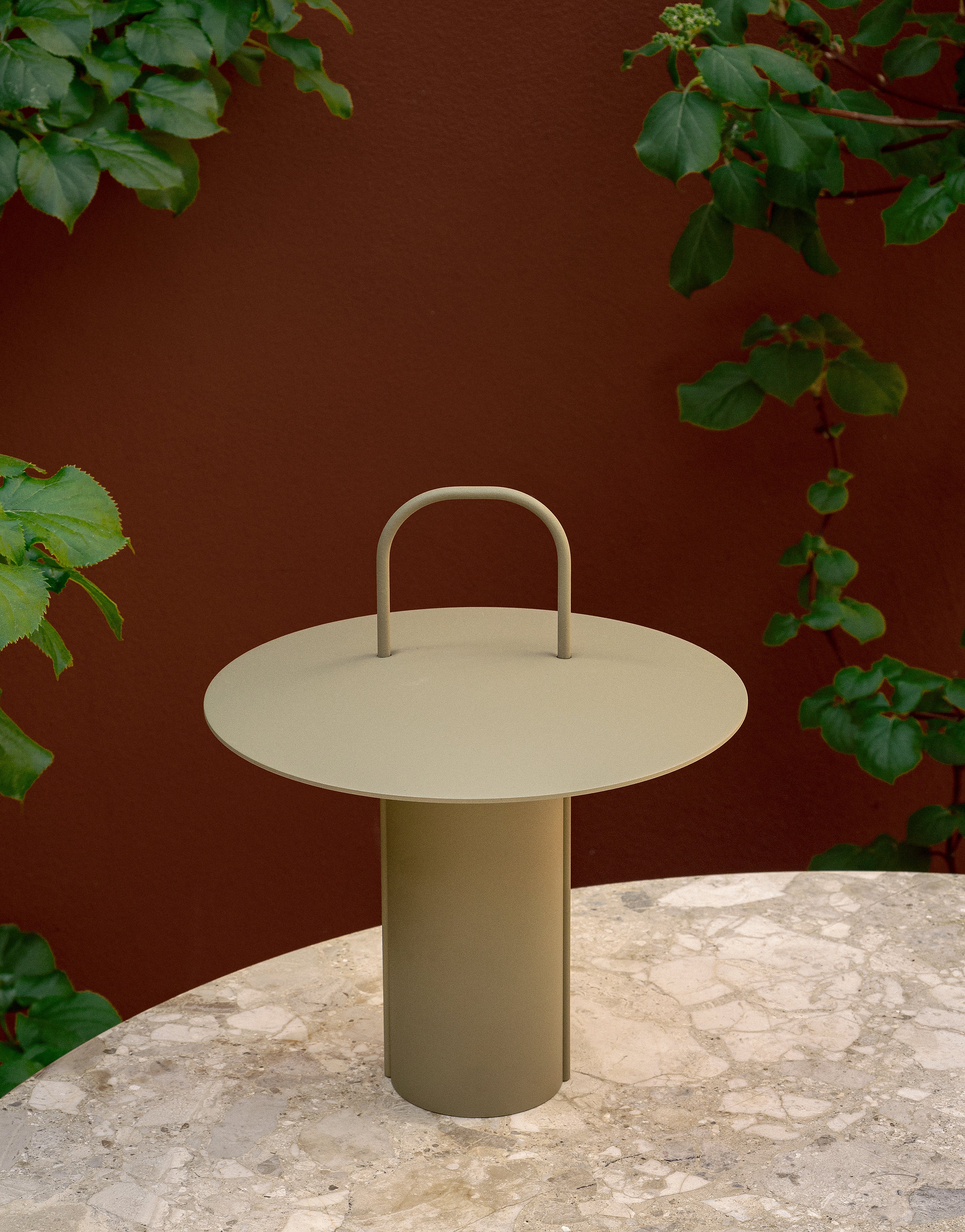Tragbare Lampe RAY olivgrün