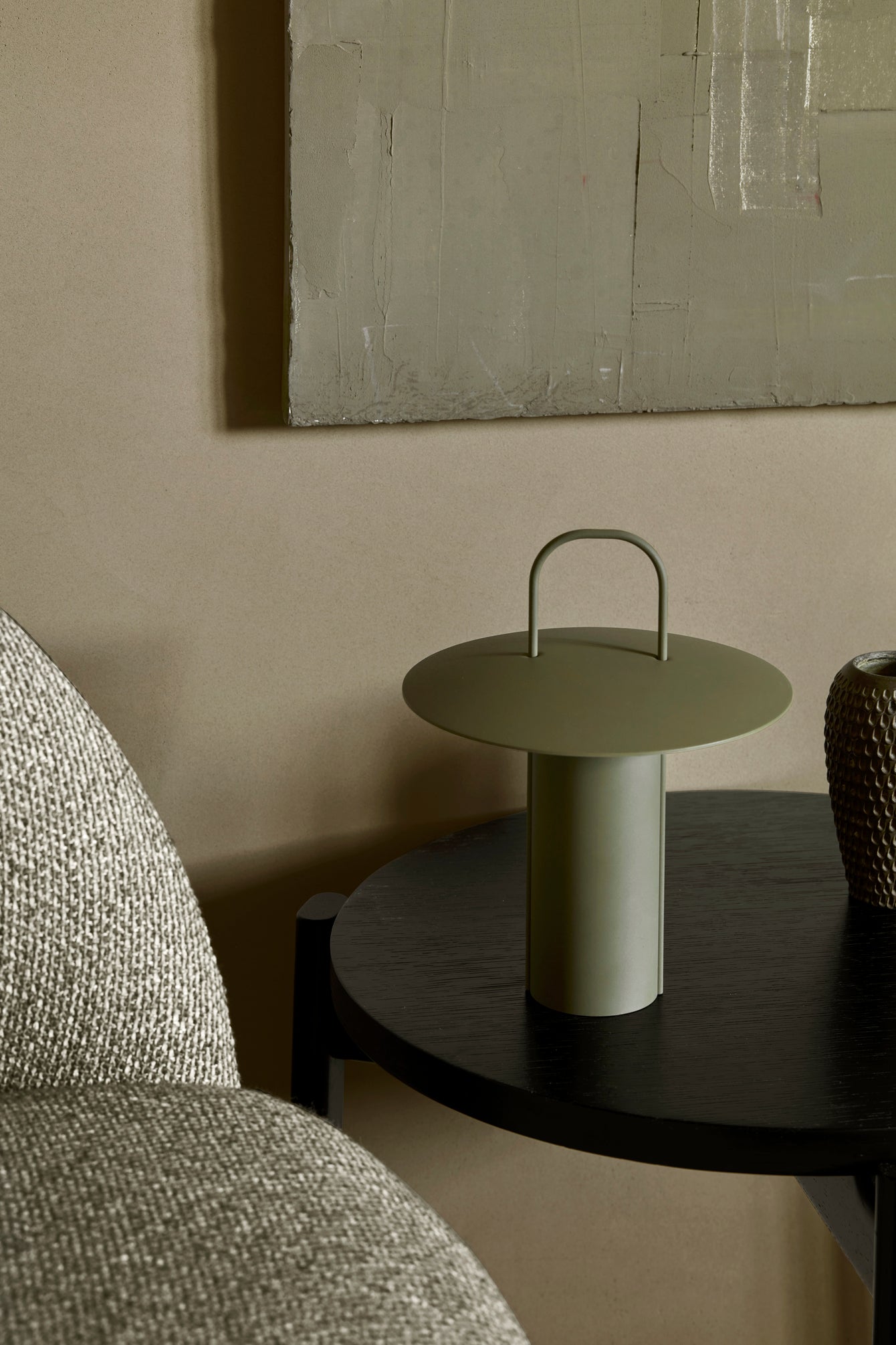 Tragbare Lampe RAY olivgrün