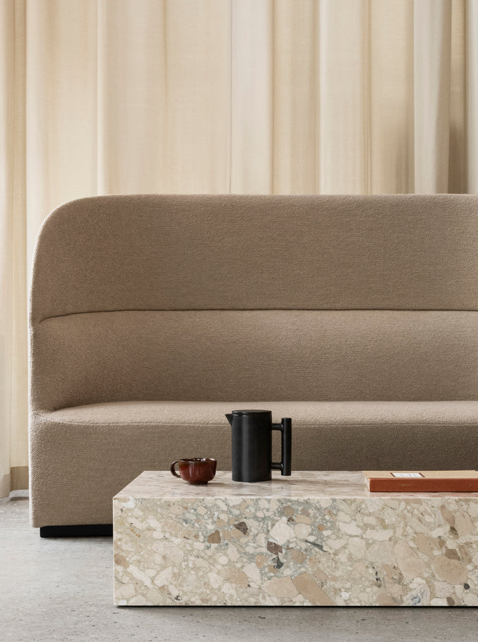 Sofa z wysokim oparciem TEAROOM brązowy