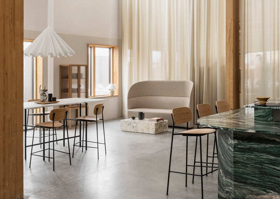 Sofa z wysokim oparciem TEAROOM brązowy