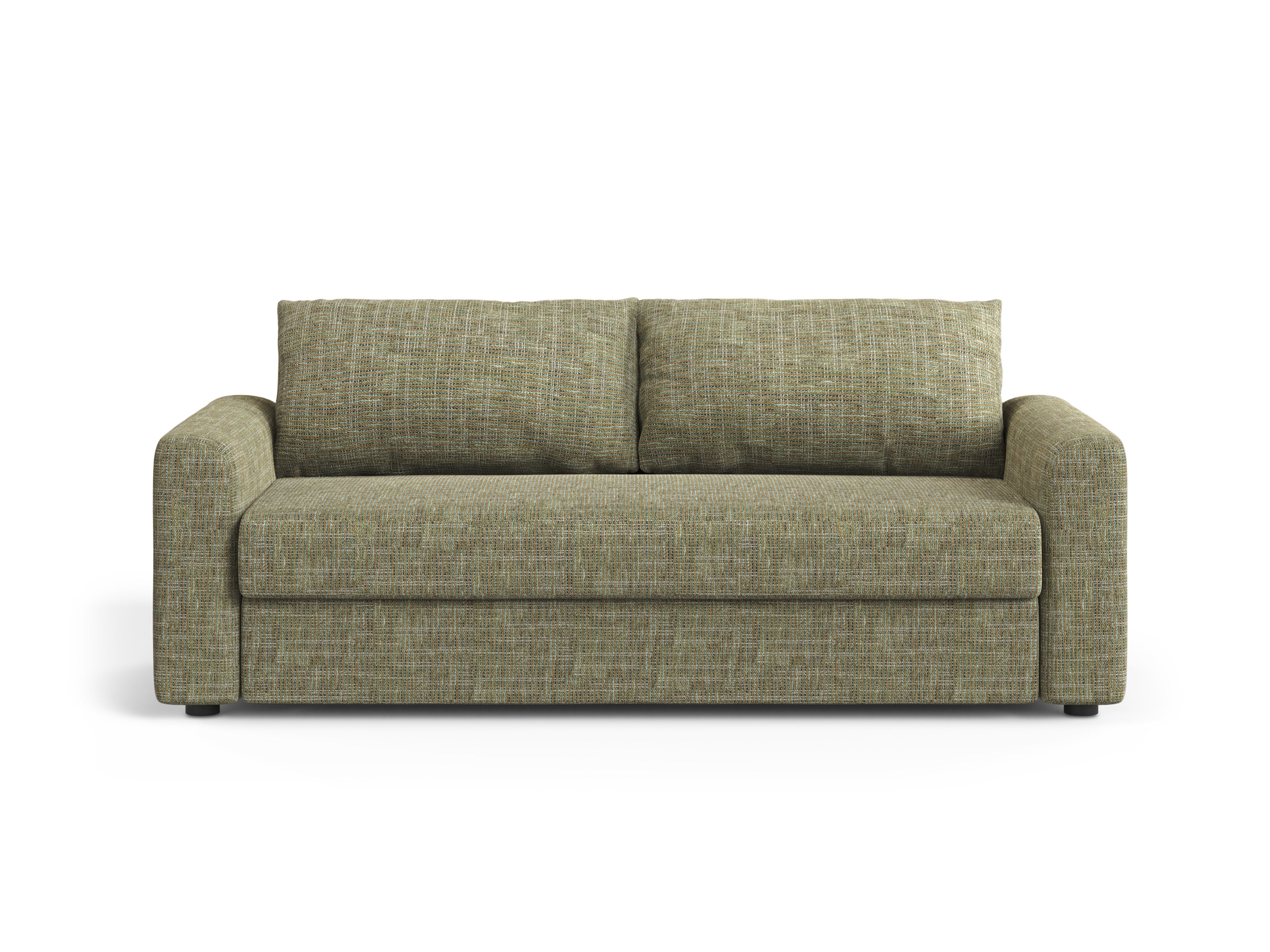 3-Seater Sofa with Sleeping Function DAVID Olive Melange