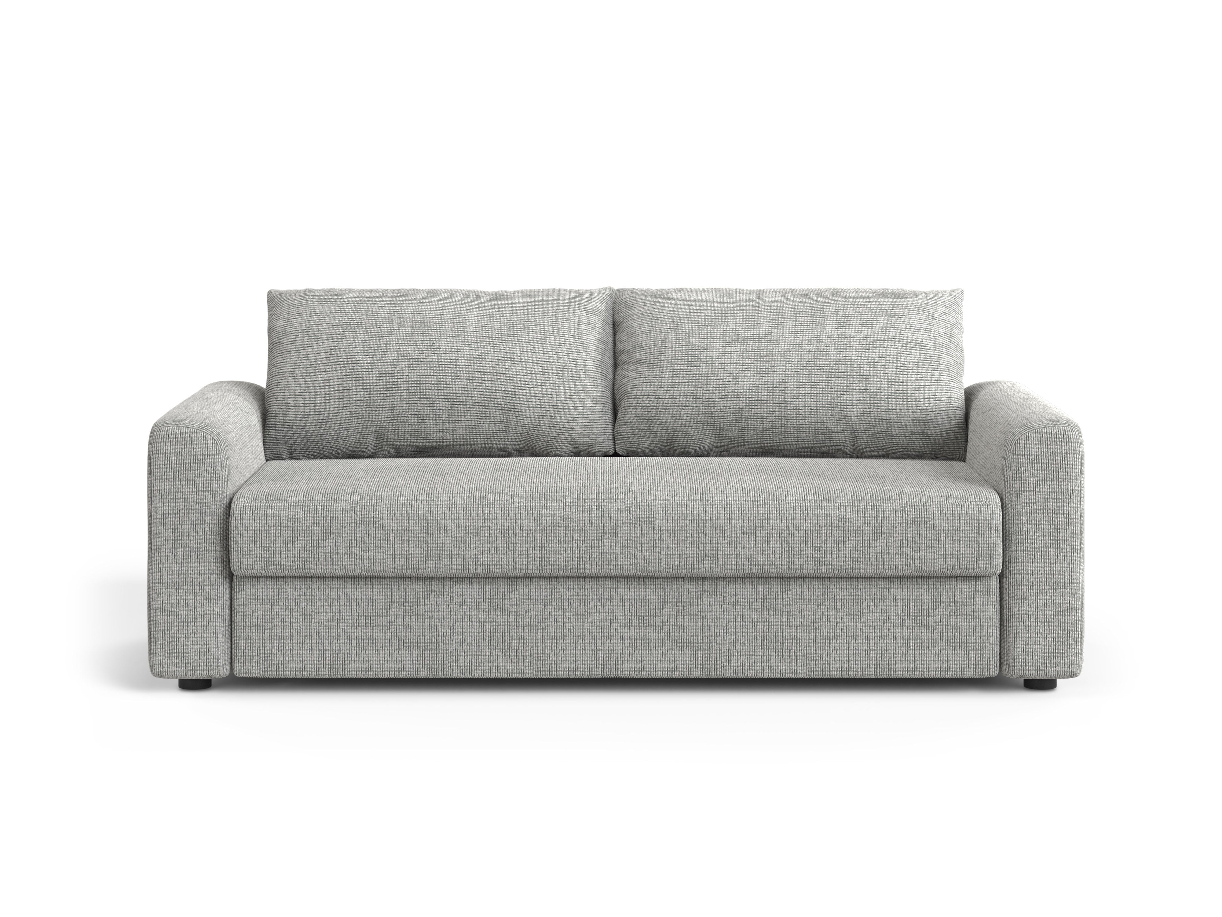 Sofa 3-Sitzer mit Schlaf-Funktion DAVID warmes graues Melange