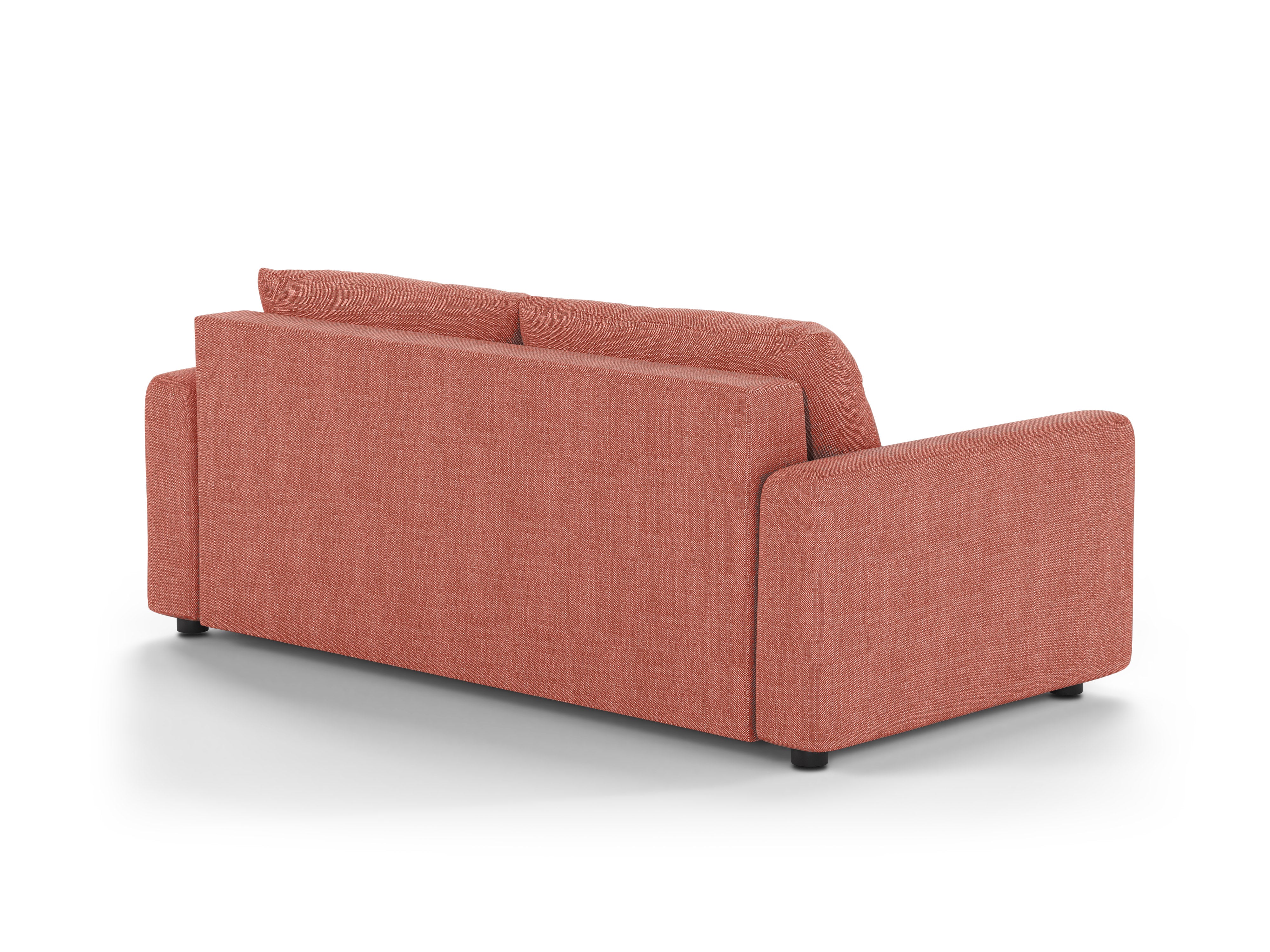 3-Seater Sofa with Sleeping Function DAVID Red