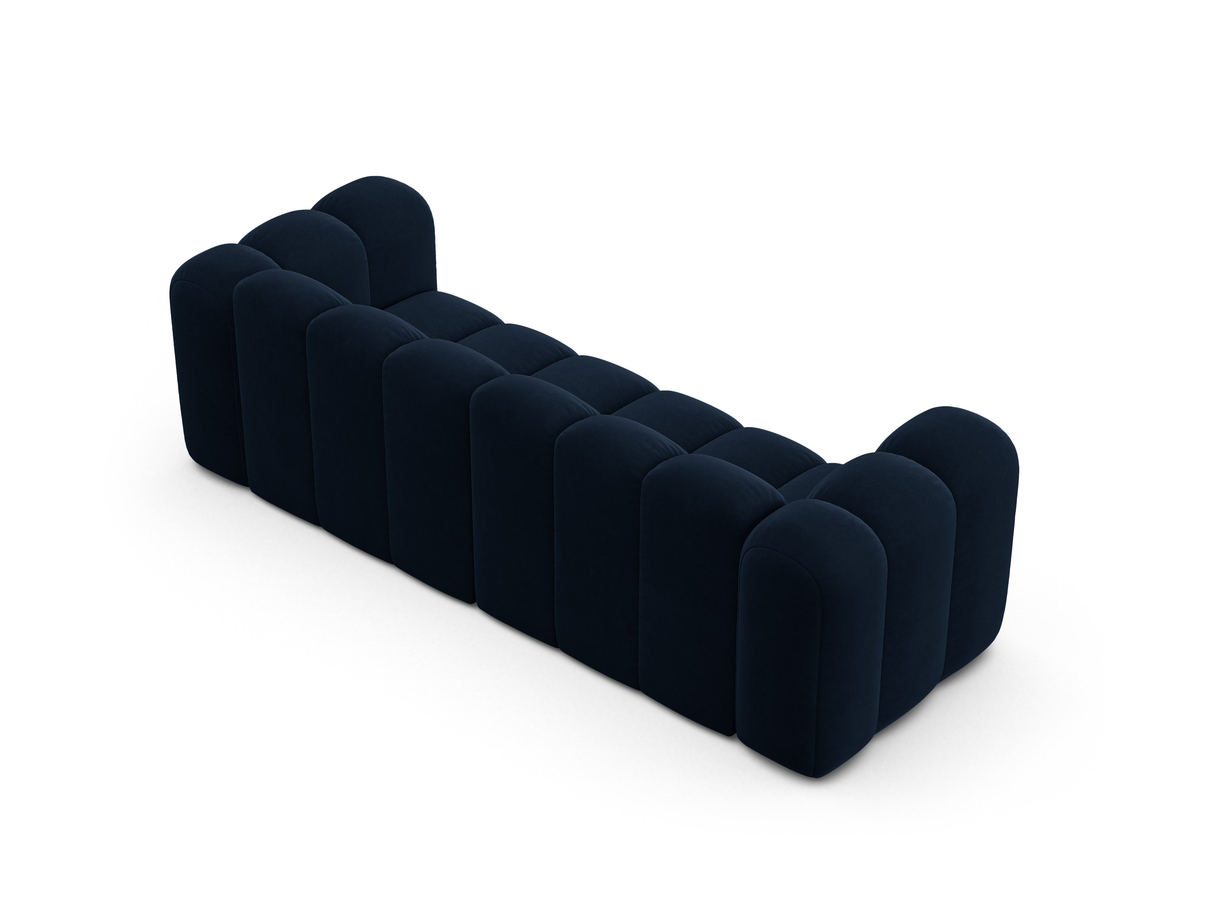 Samtsofa 3-sitzig LUPINE marineblau