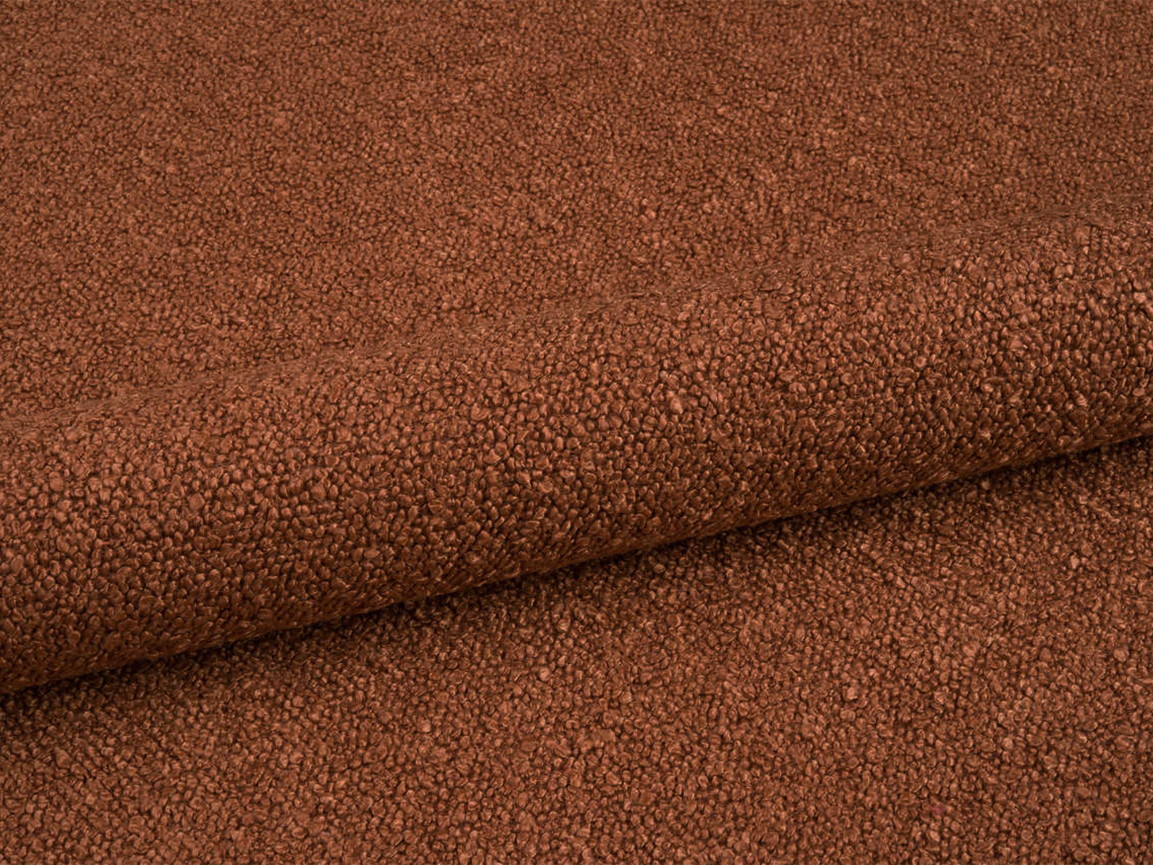 BELLIS Bett mit Bettkasten in ziegelrotem Boucle