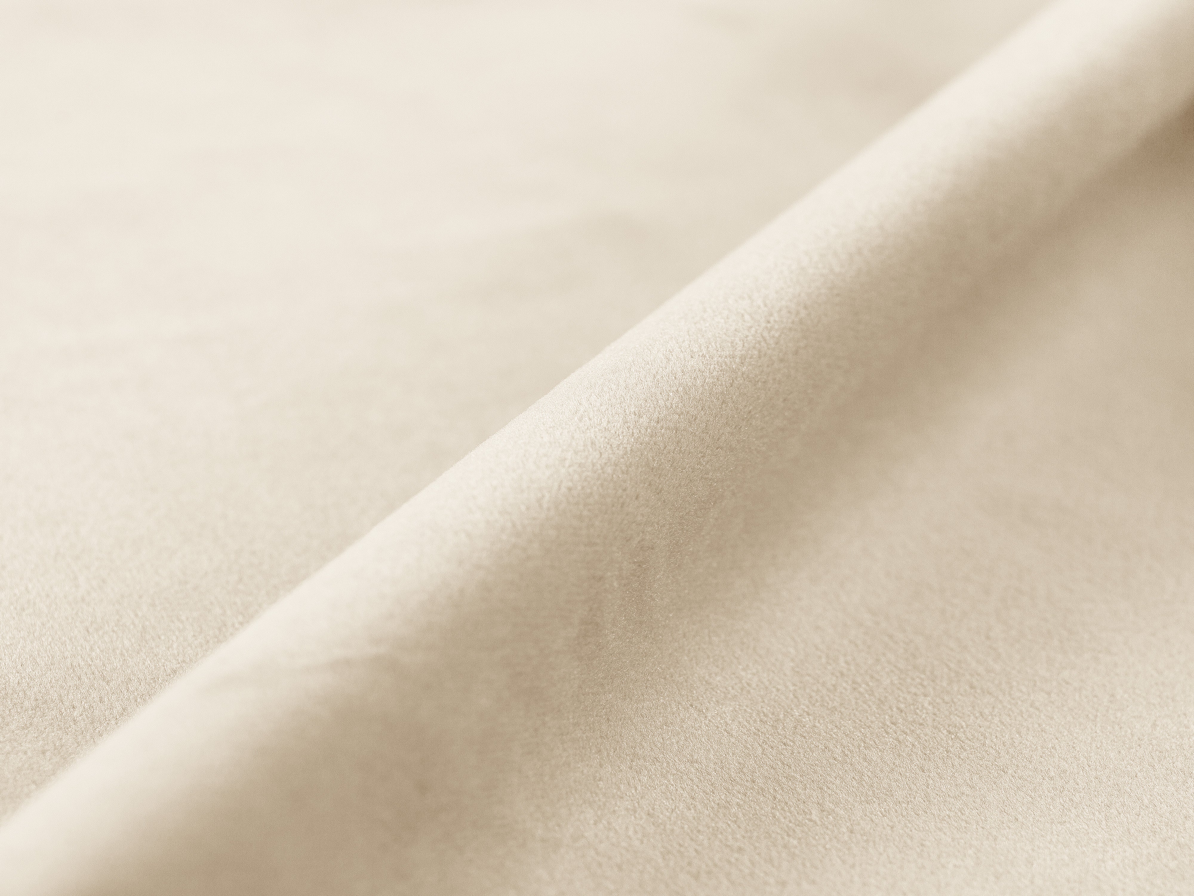 Samtbett mit Bettkasten BELLIS in hellbeige