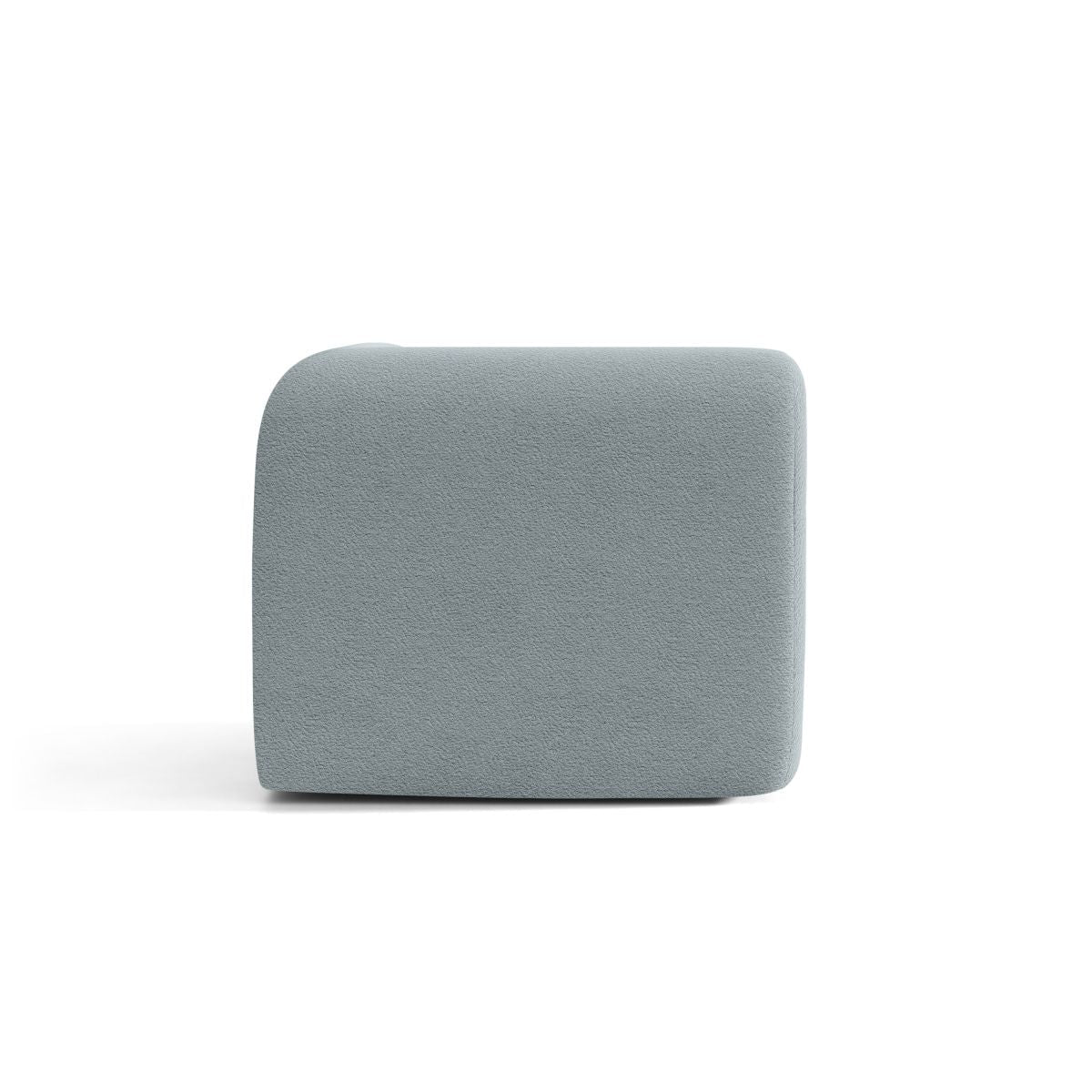 Modulares Sofa NEO - Eckmodul in himmelblauem Boucle