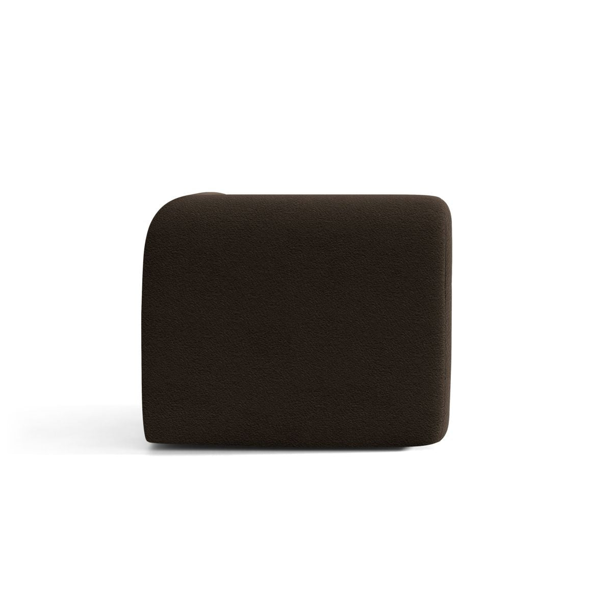 Modulares Sofa NEO - braunes Boucle-Eckmodul