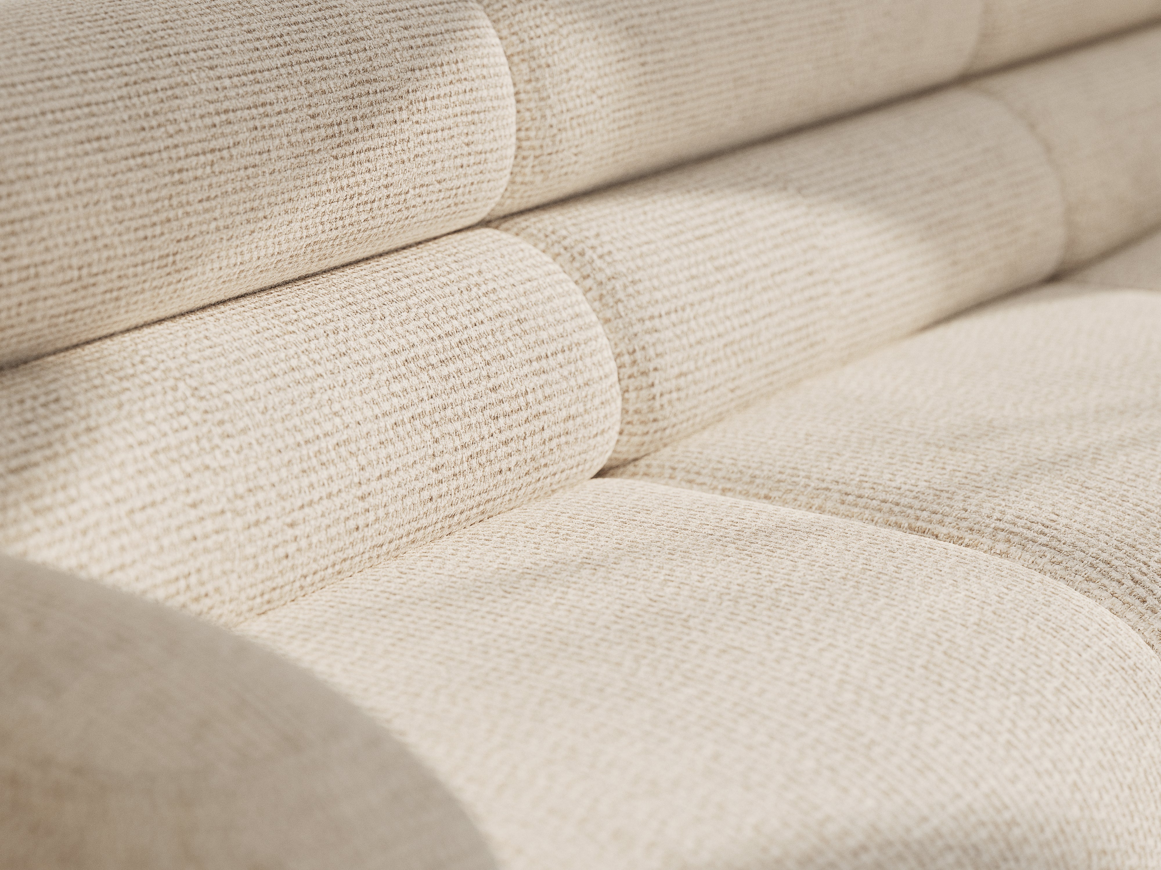 Modulares Sofa NEO - Eckmodul in beigem Melange