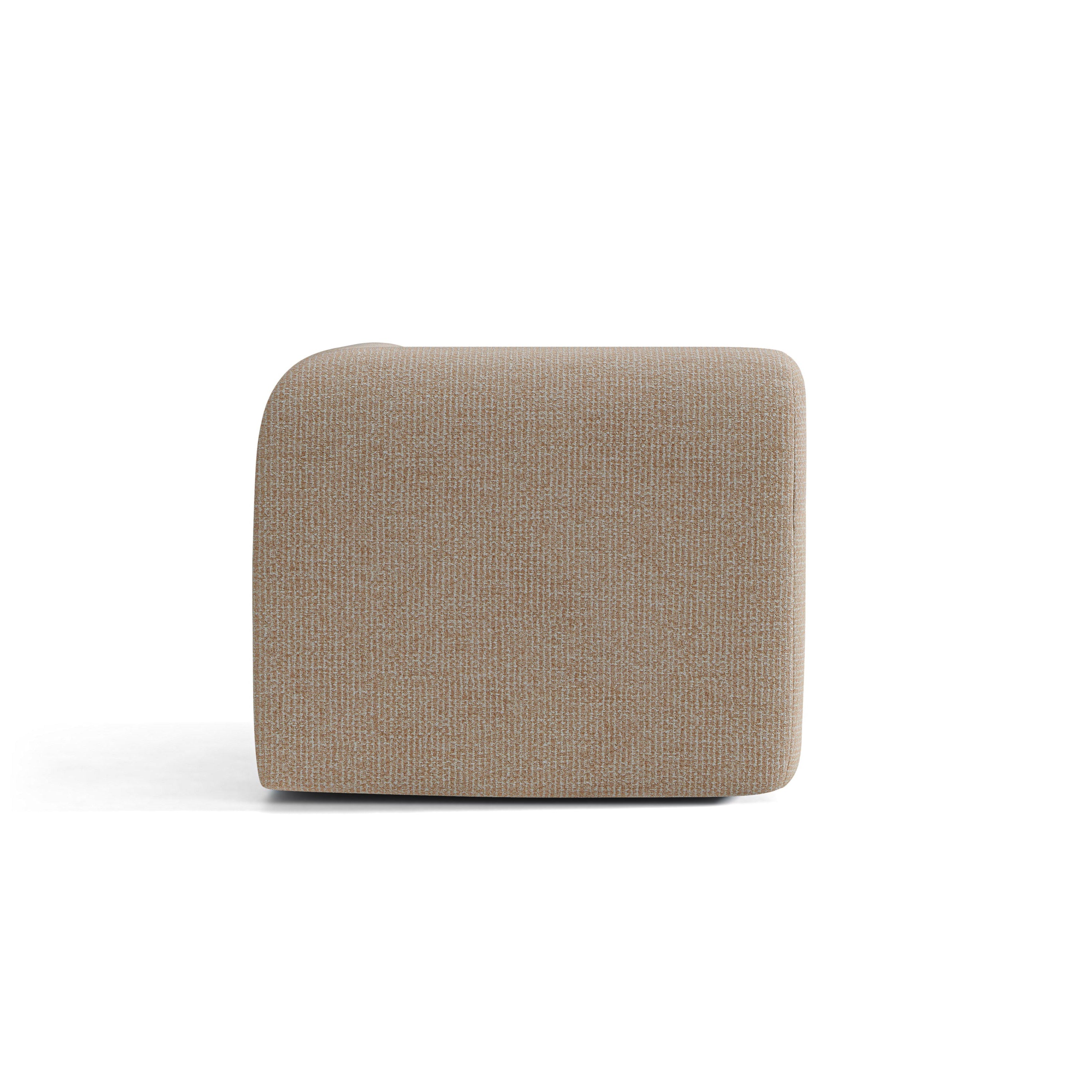 Modulares Sofa NEO - Eckmodul in sandfarbenem Melange