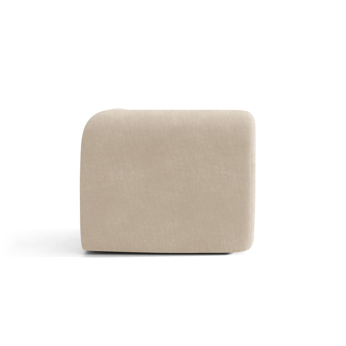 Modulares Sofa NEO - Eckmodul in hellbeigem Chenille