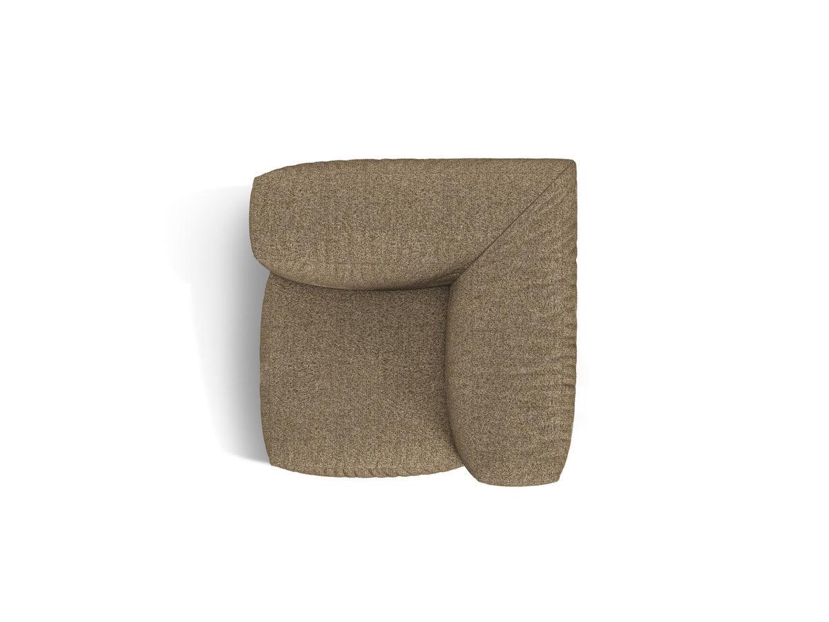 Moduł narożny MARTINA cappuccino boucle – detal tkaniny
