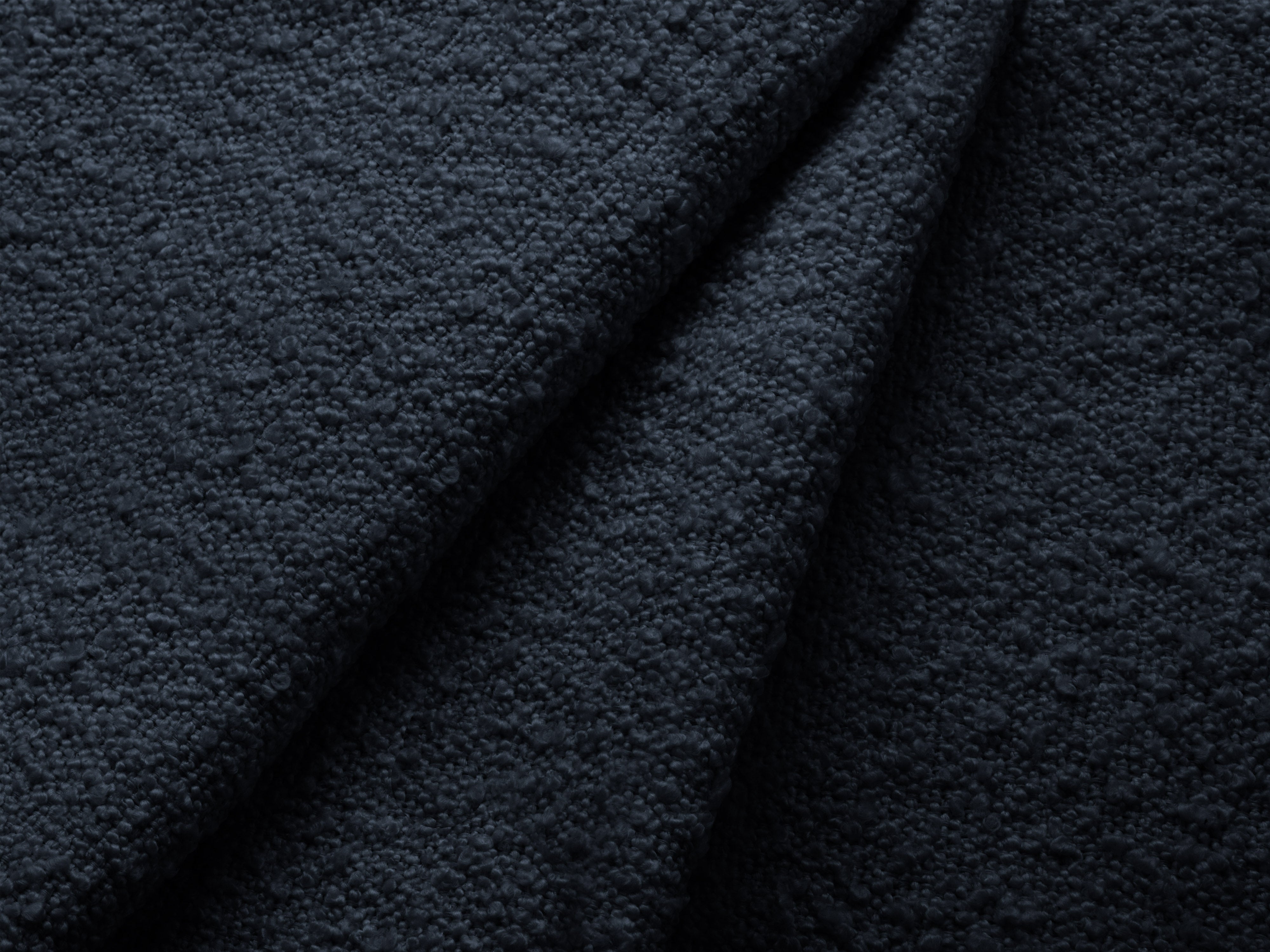 MILEY Modular Sofa - Left-Side Module in Dark Blue Boucle
