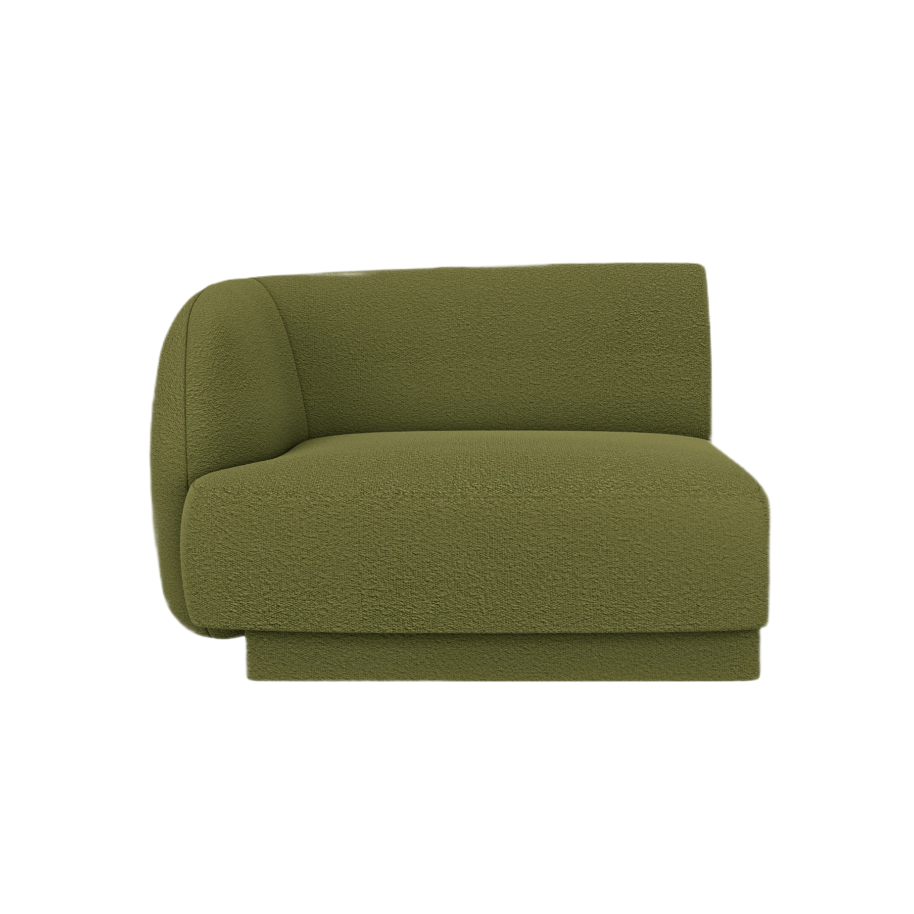 Modulsofa MILEY - linkes Modul in grünem Boucle