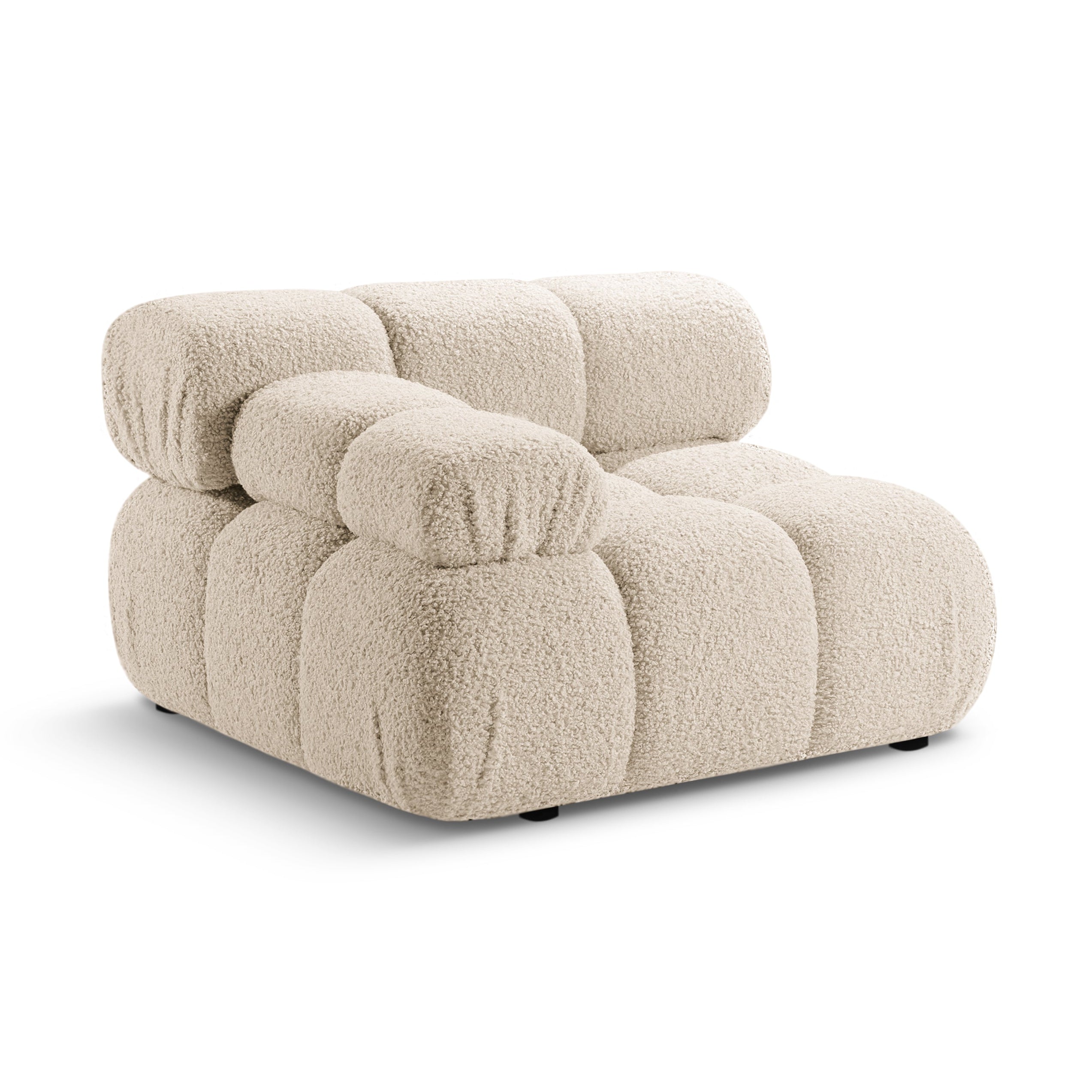 Modulares Sofa BELLIS - linkes Modul in beigem Boucle