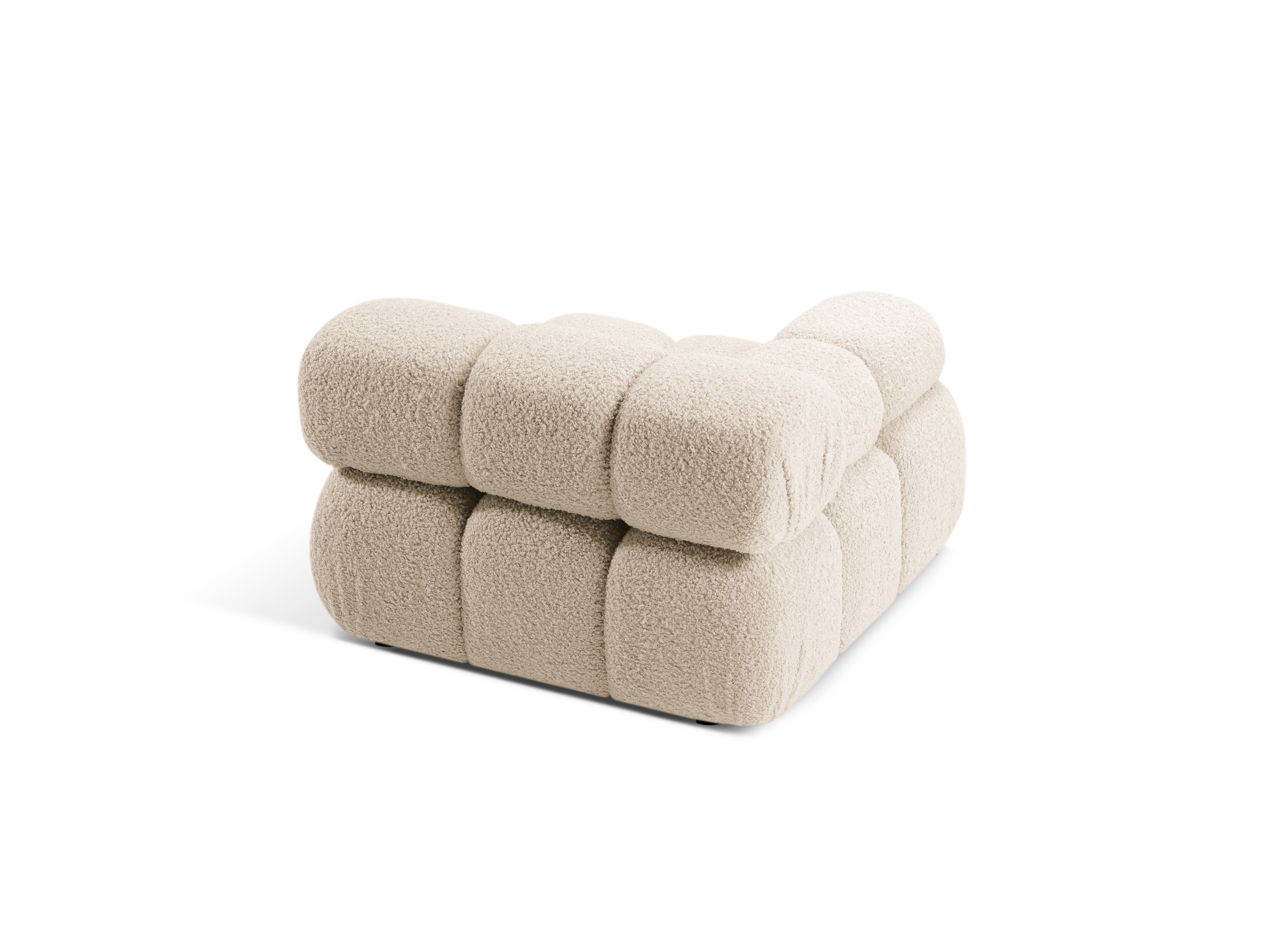 Modulares Sofa BELLIS - linkes Modul in beigem Boucle