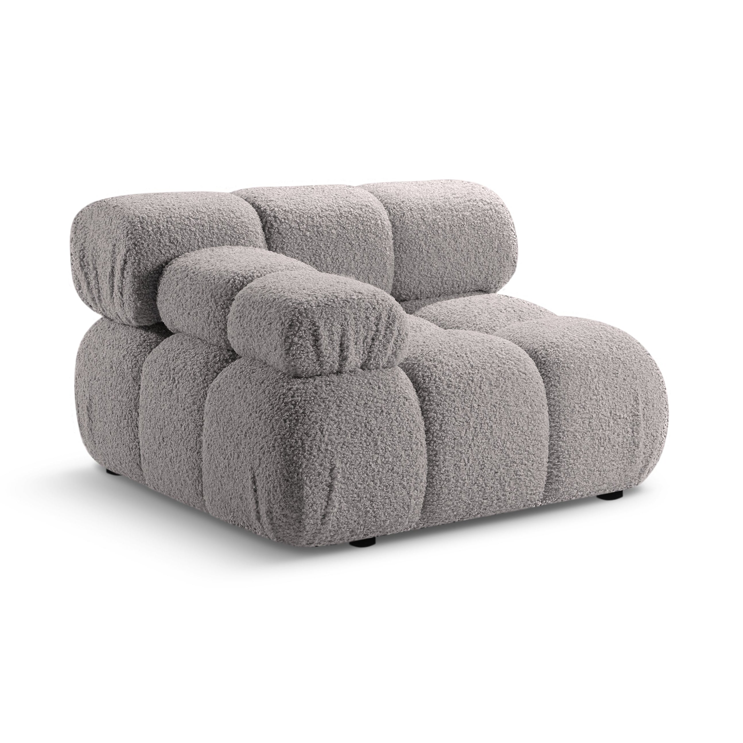 Modulares Sofa BELLIS - linkes graues Boucle-Modul