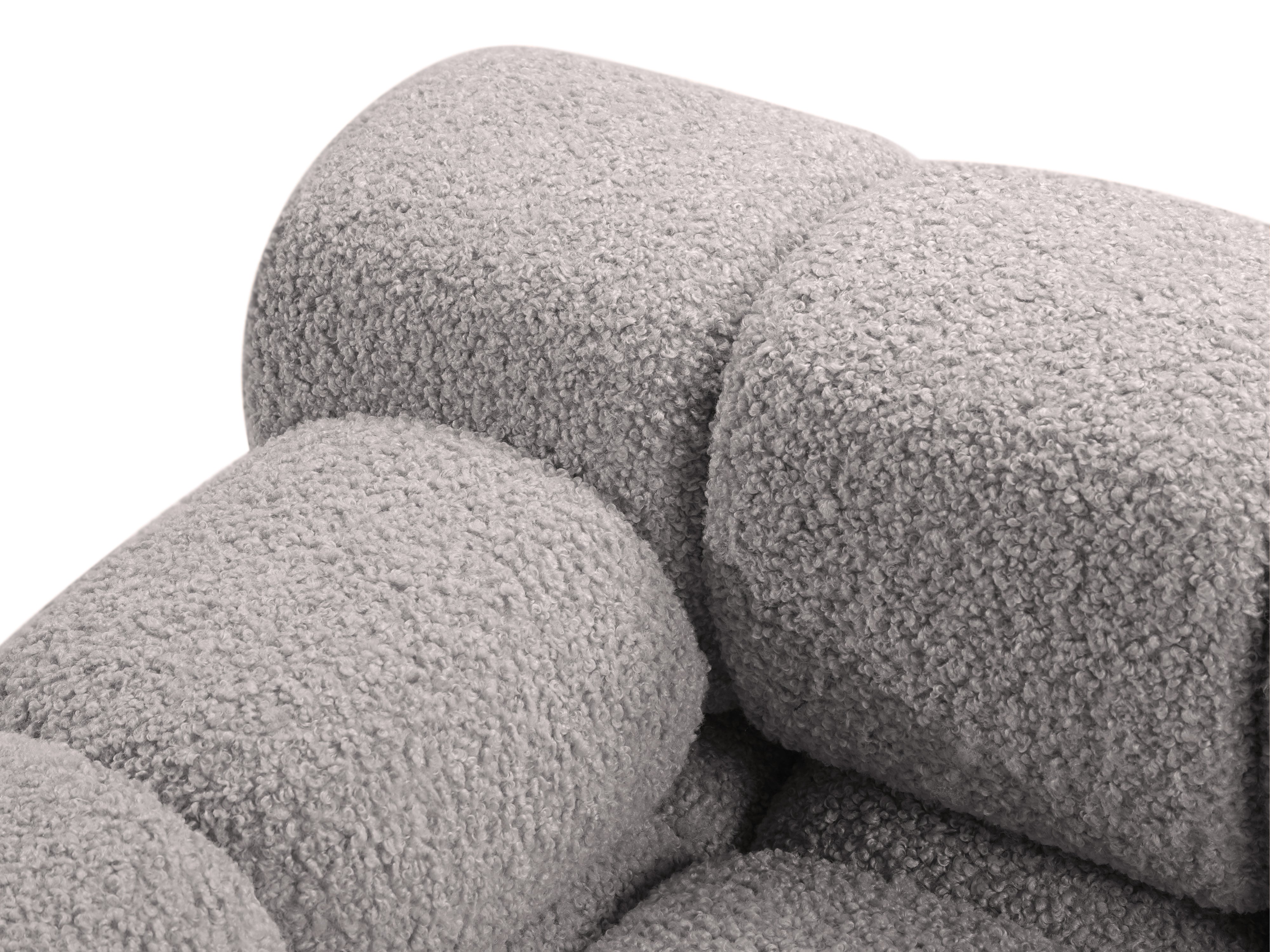 Modulares Sofa BELLIS - linkes graues Boucle-Modul