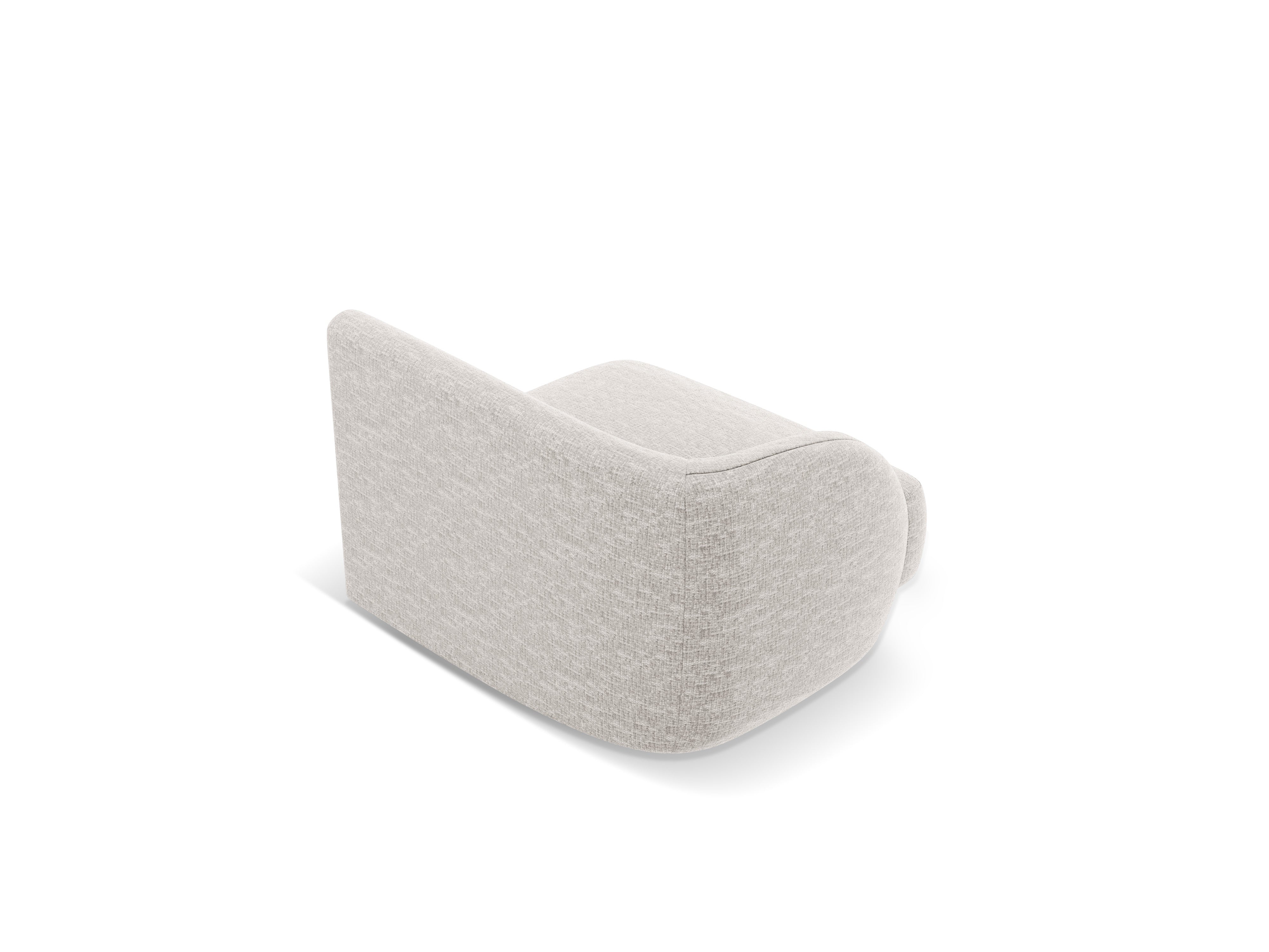 MILEY Modular Sofa - Left-Side Module in Gray Chenille