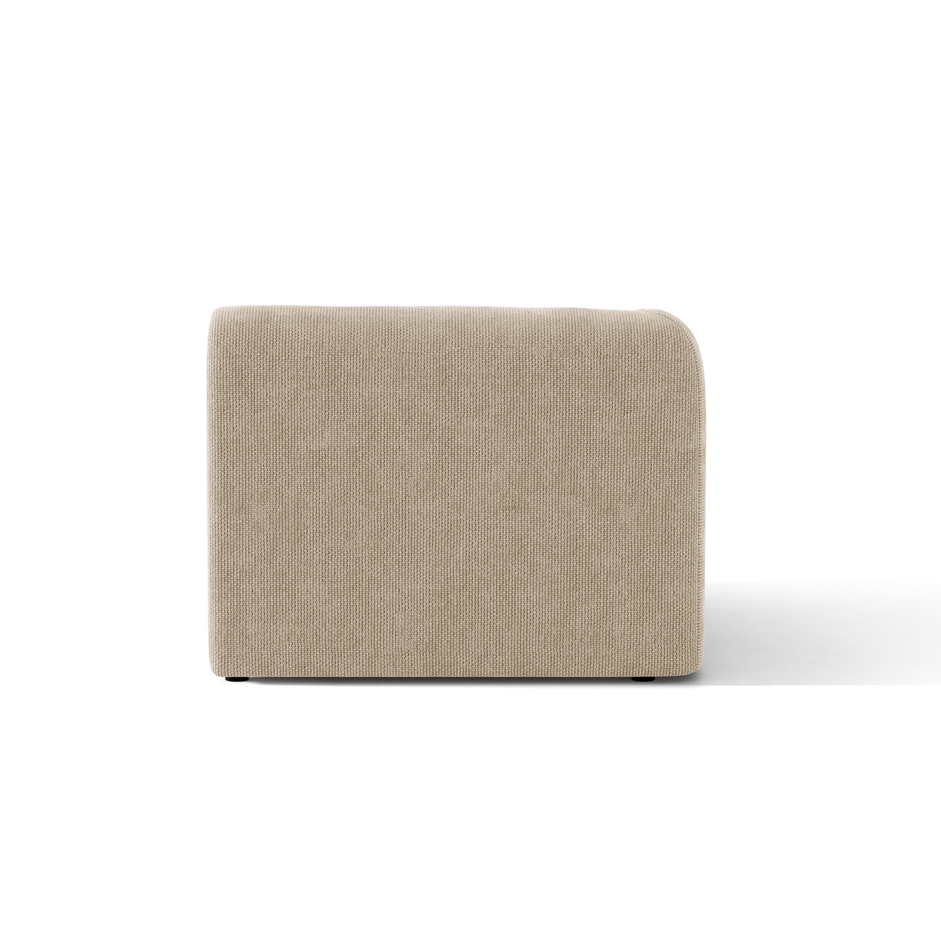 Modulares Sofa - Linkes Modul MILEY in beigem Chenille