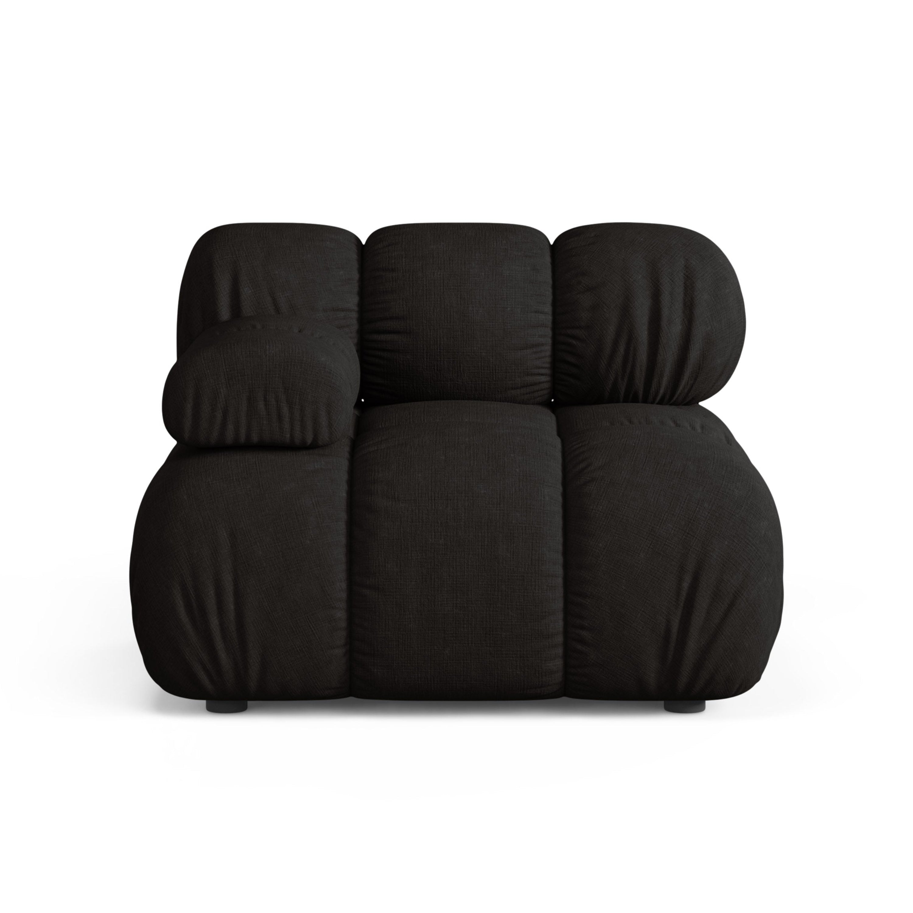 Modulares Sofa BELLIS - linkes schwarzes Modul