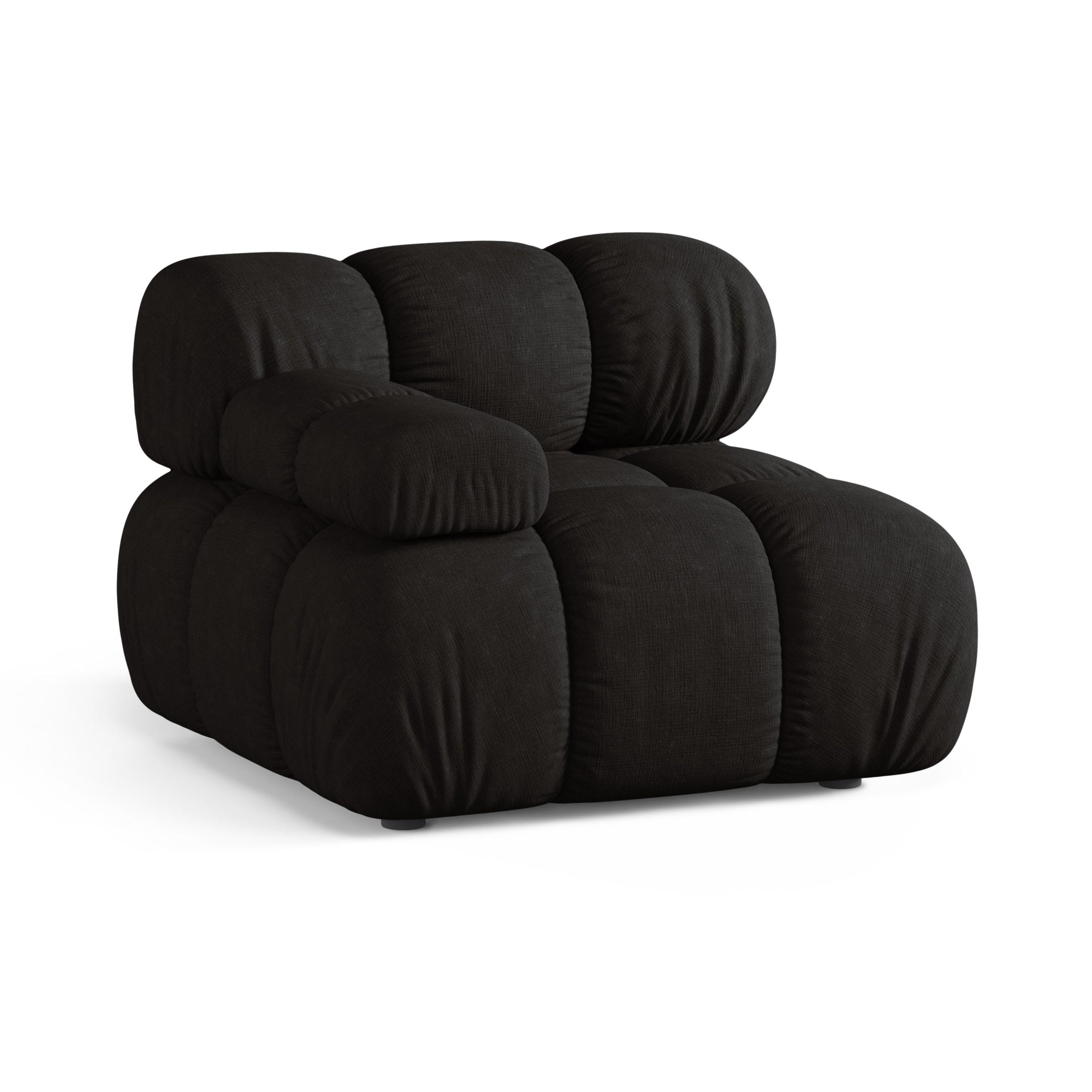 Modulares Sofa BELLIS - linkes schwarzes Modul