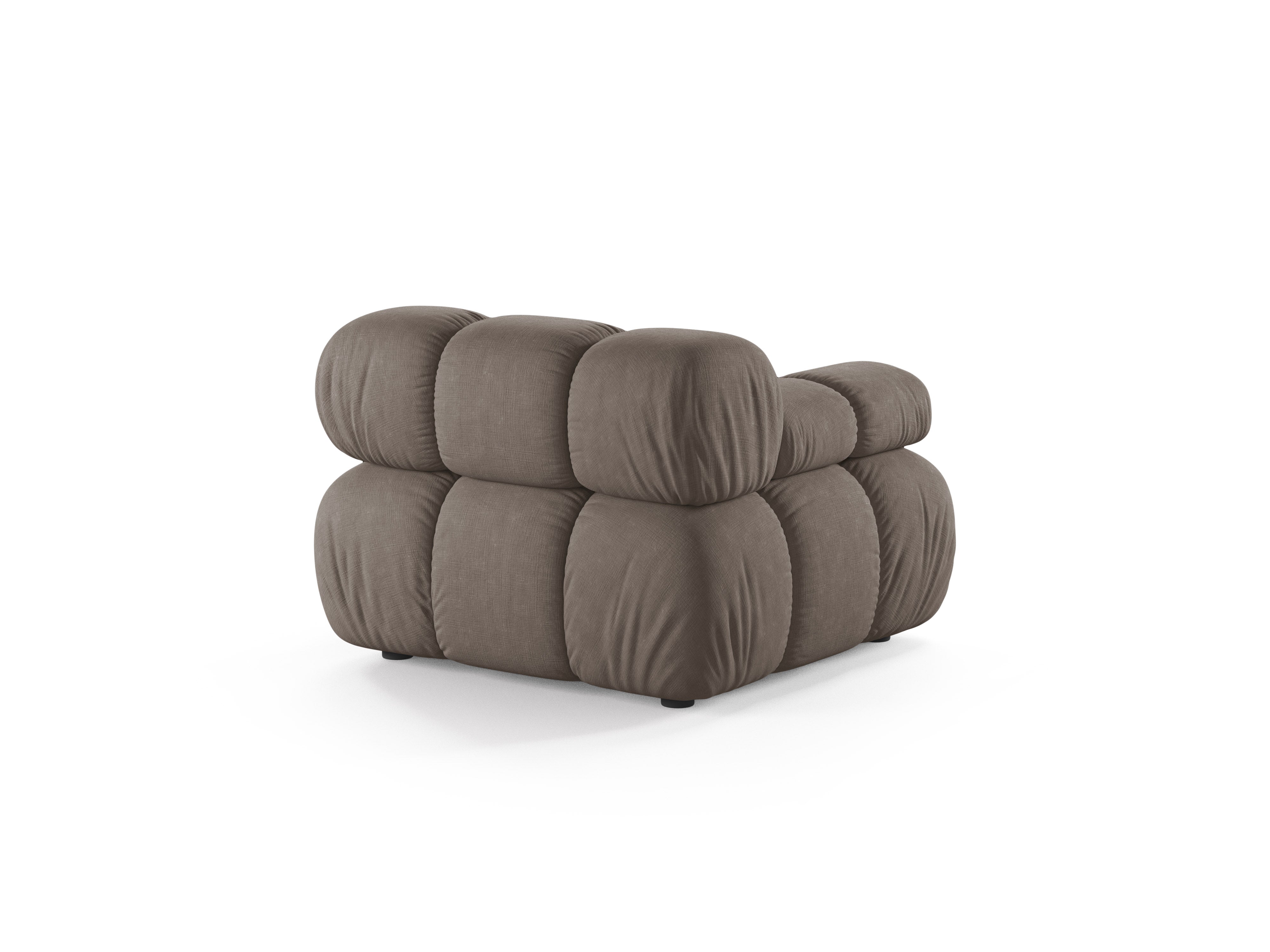 Modulares Sofa BELLIS - linkes Modul in dunklem Cappuccino