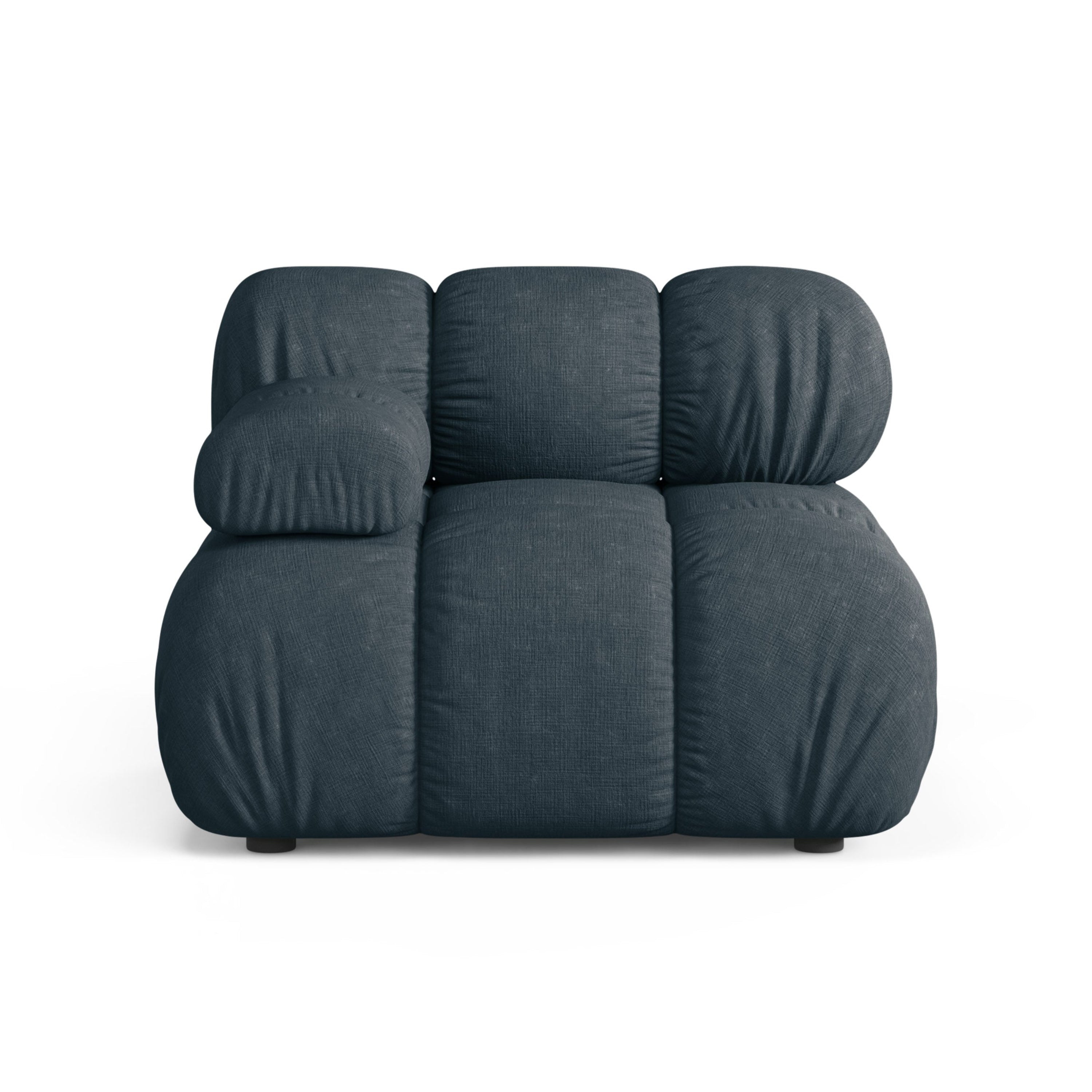 Modulares Sofa BELLIS - tiefes, linksseitiges Modul in Petrol