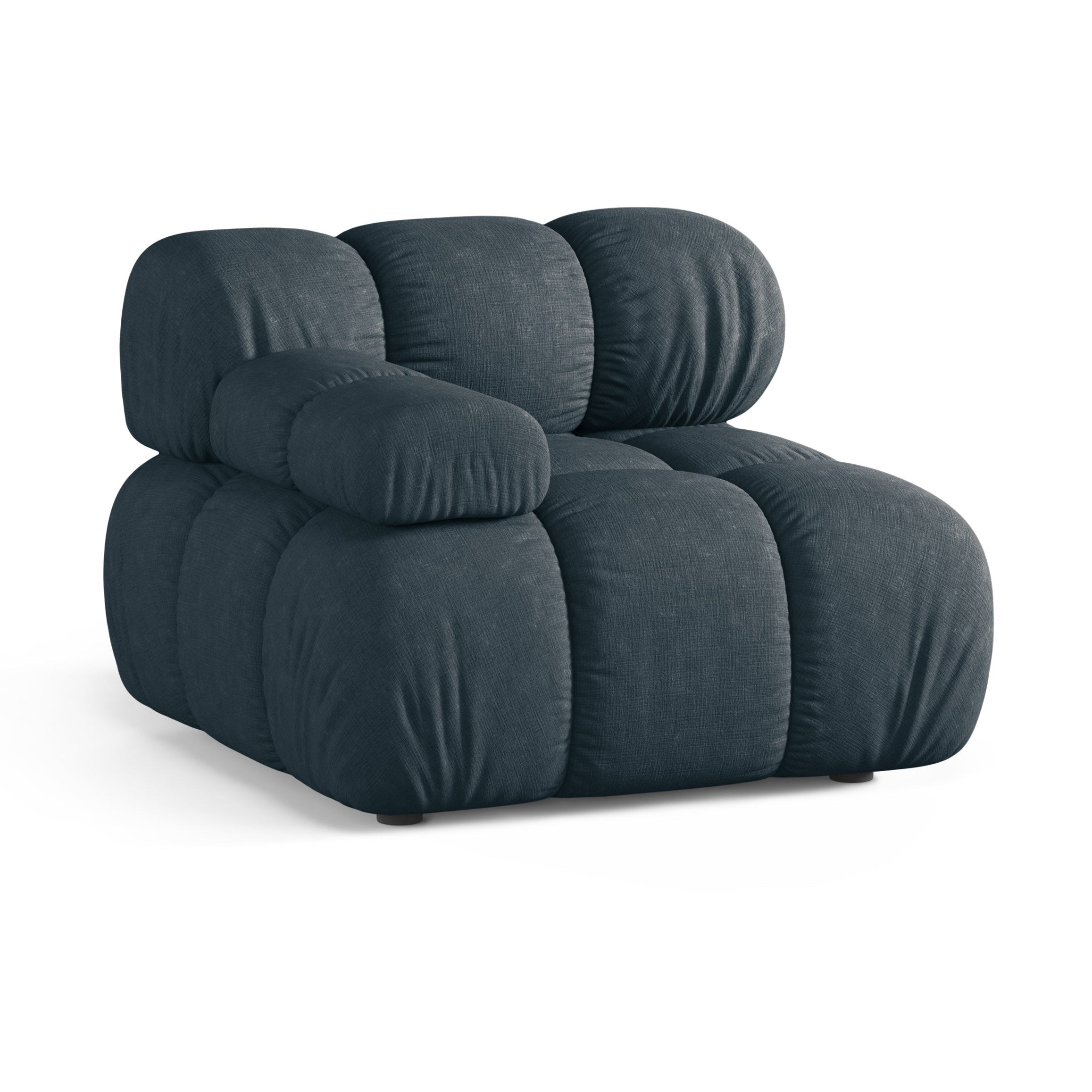 Modulares Sofa BELLIS - tiefes, linksseitiges Modul in Petrol